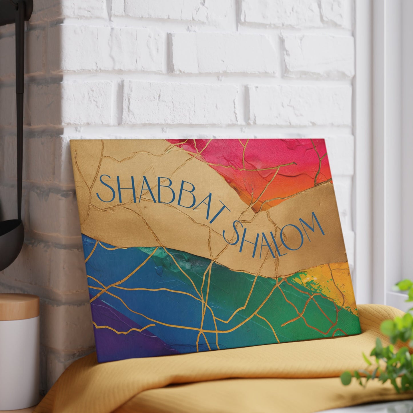 Modern Glass Challah Board