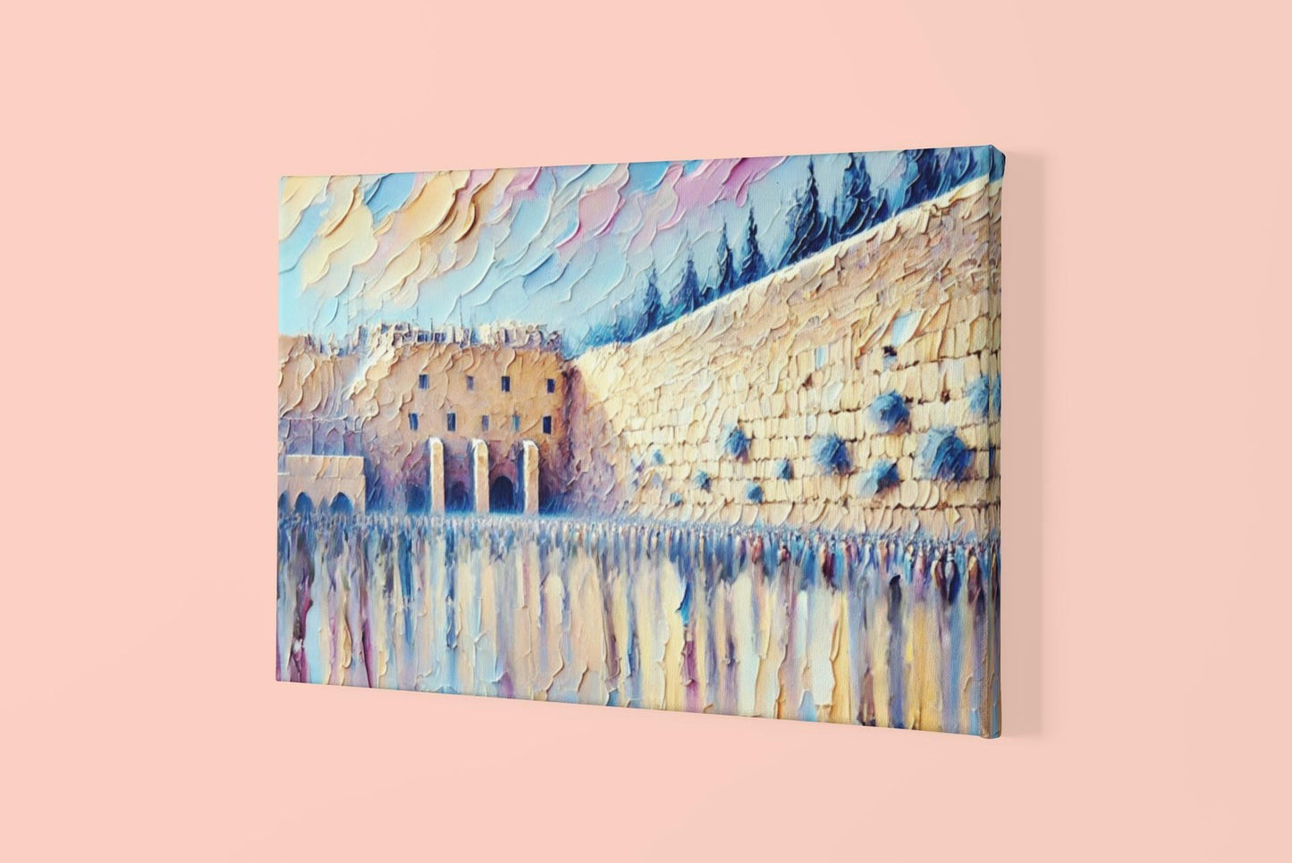Kotel Brushstroke-Style Painting – Jerusalem Wall Judaica Art Print