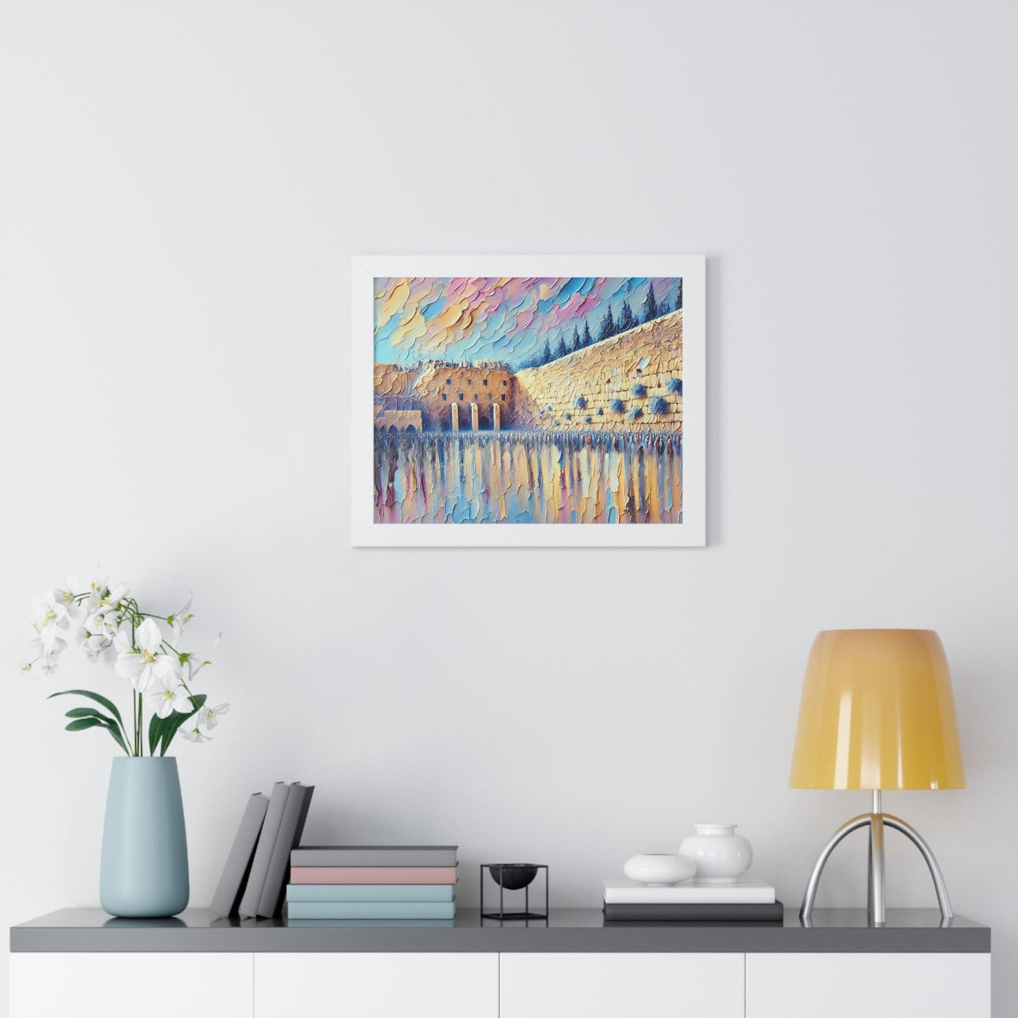 Kotel Brushstroke-Style Painting – Jerusalem Wall Judaica Art Print