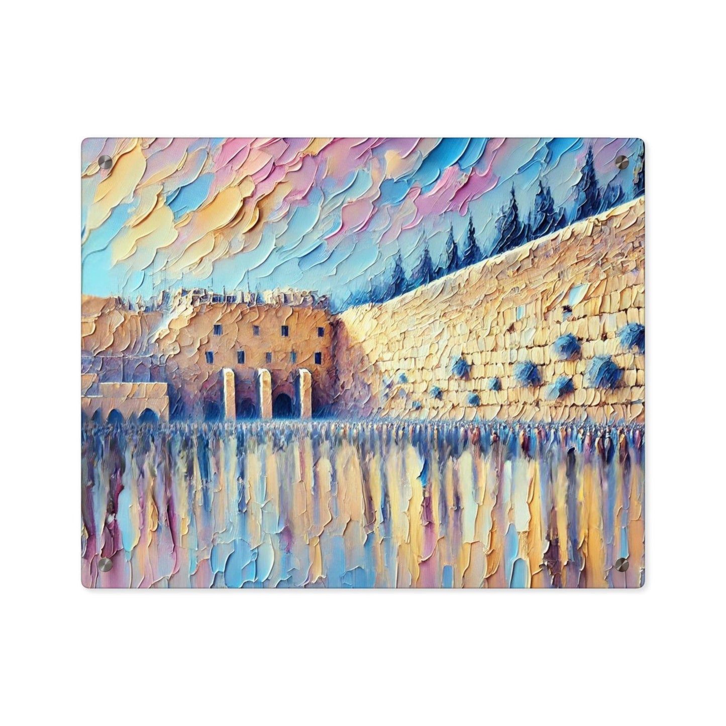 Kotel Brushstroke-Style Painting – Jerusalem Wall Judaica Art Print