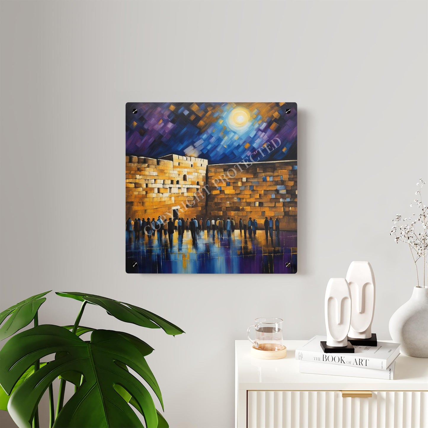 Jewish Art, Kotel Painting, Judaica Art, Western Wall, Jerusalem Israel, Kosel, Wailing wall