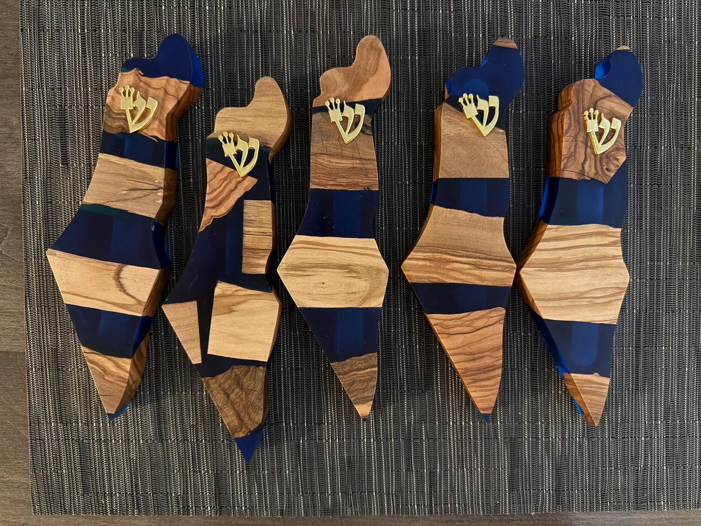 Israel-Shaped Resin Mezuzah – Modern Jewish Gift