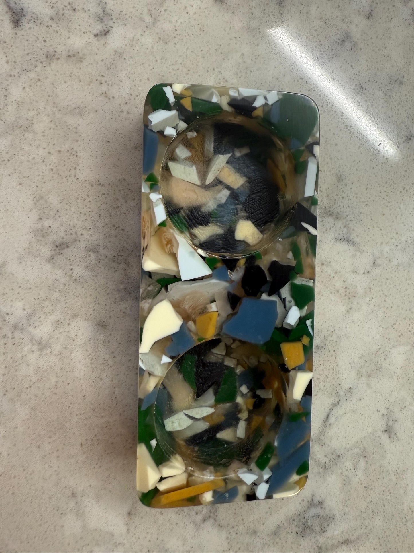 Handmade Resin Candle Holders – Tea Light Holders with Shells – Judaica, Shabbat & Holiday Home Décor