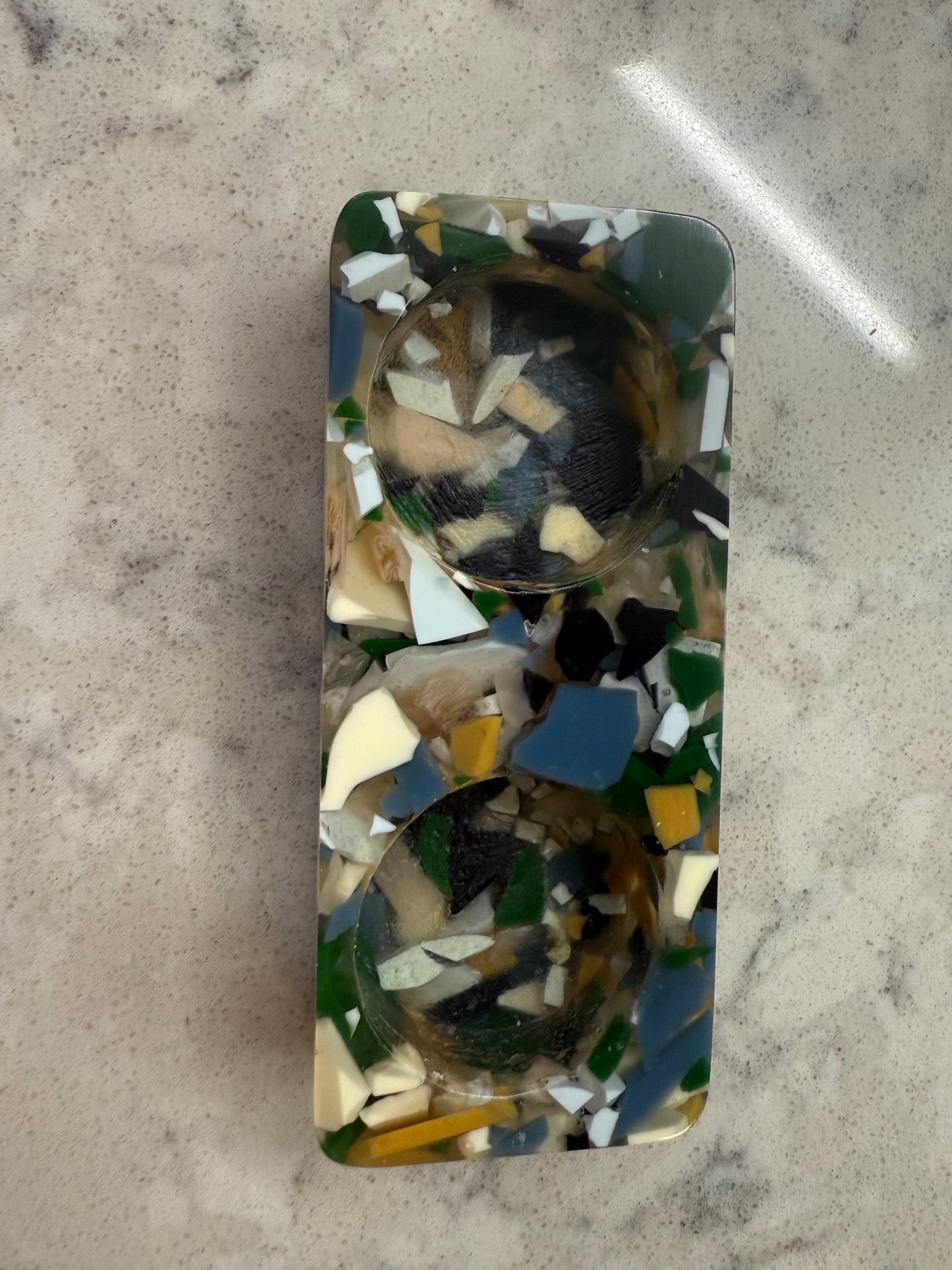 Handmade Seashell Resin Tea Light Holders