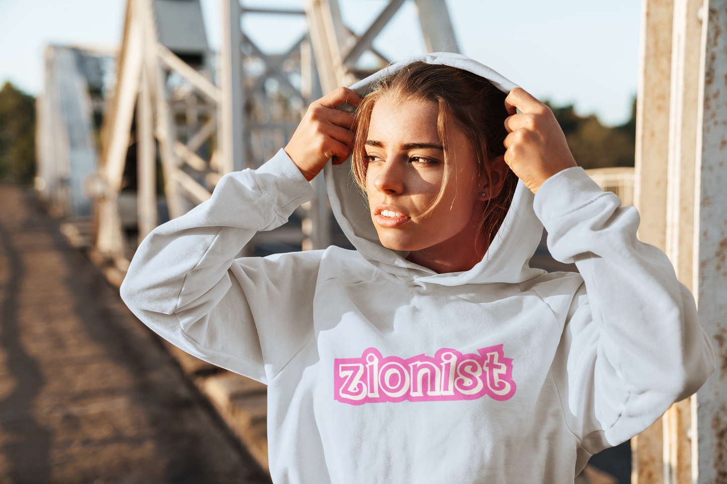 Zionist Hoodie - Barbie font