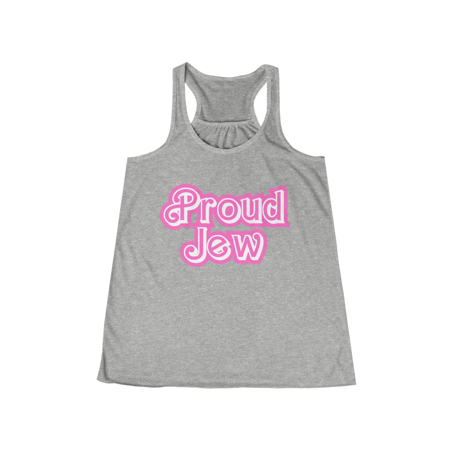 Proud Jew Flowy Racerback Tank