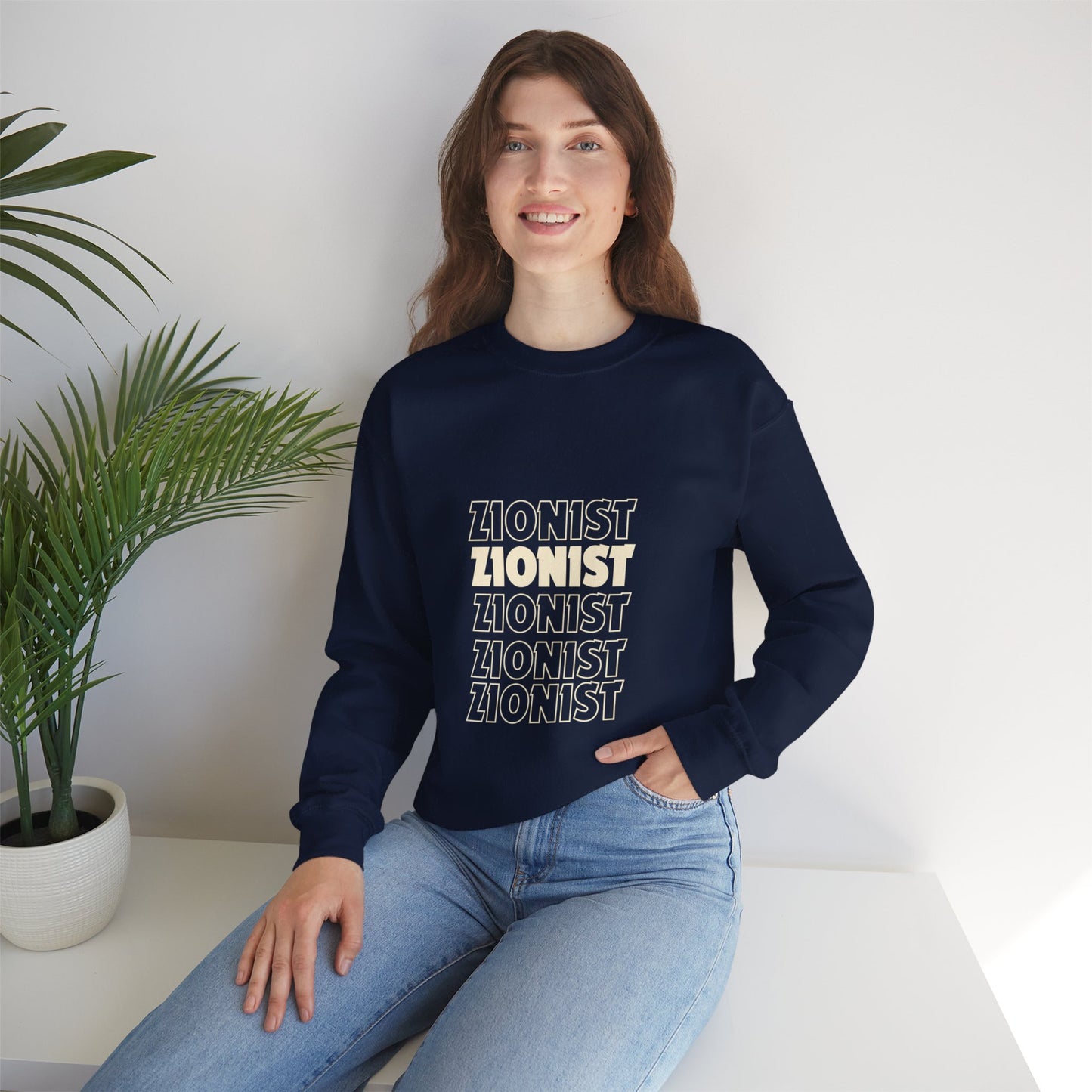 Zionist Pride Unisex Crewneck Sweatshirt