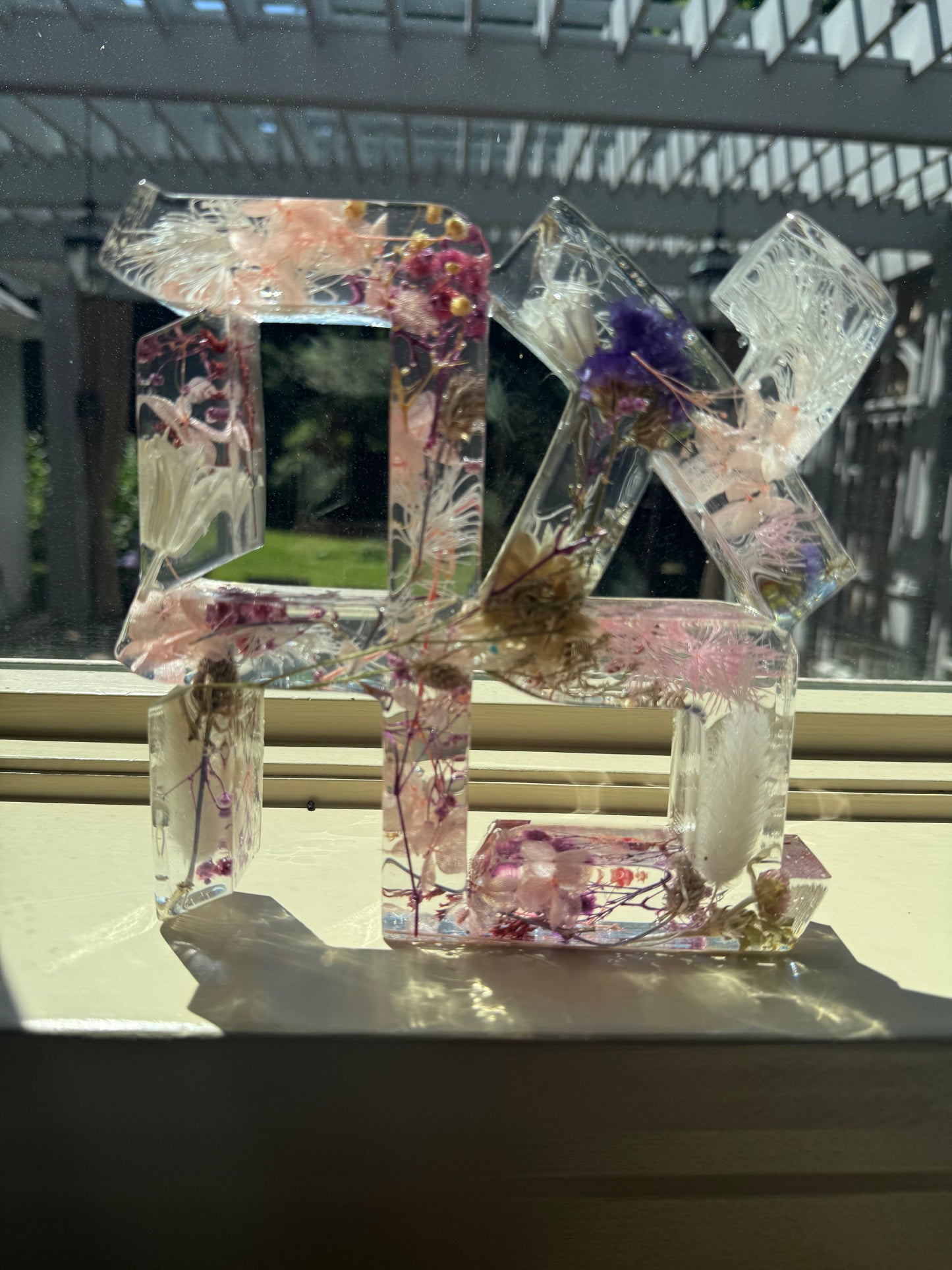 Ahava" Floral Resin Sculpture – One of a Kind
