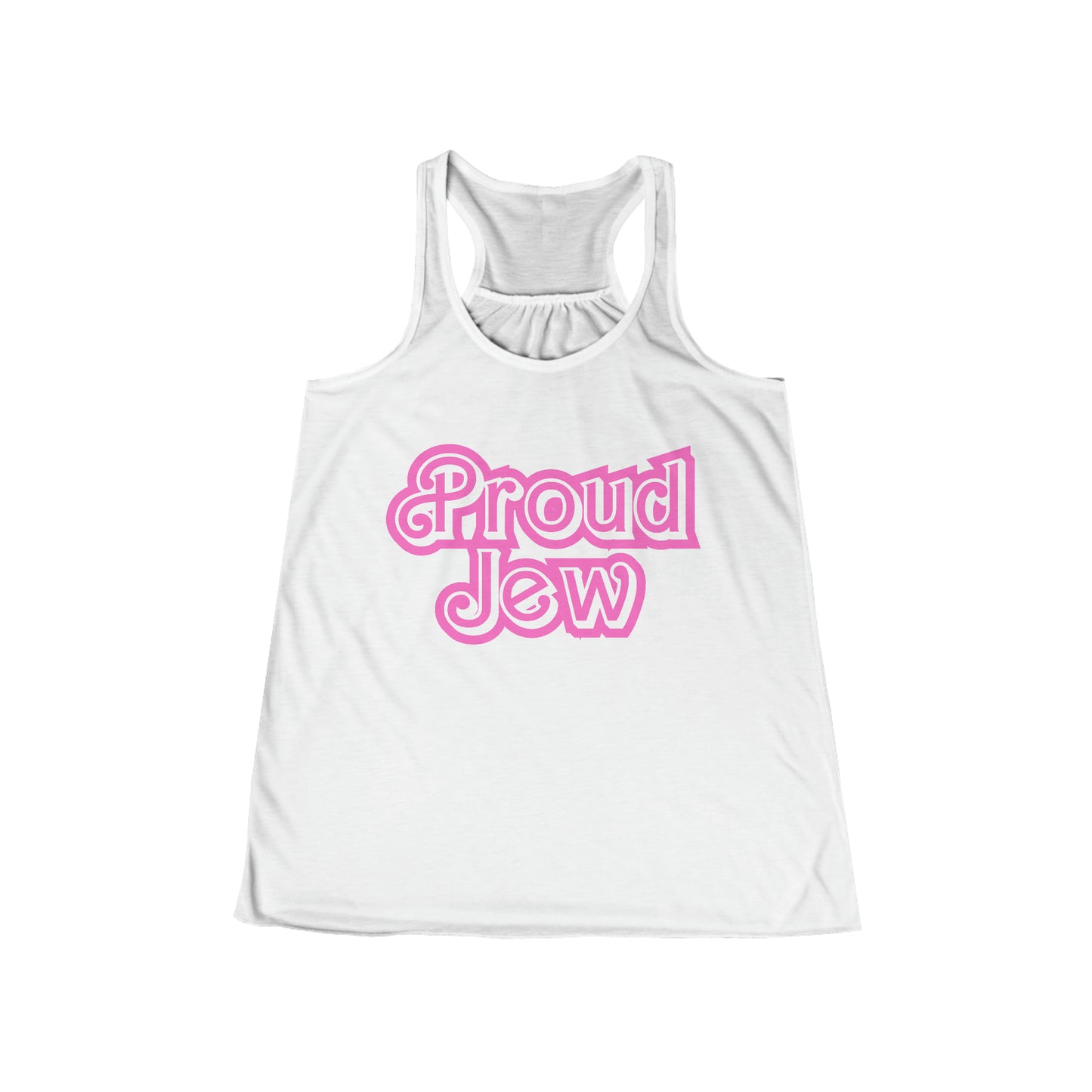 Proud Jew Flowy Racerback Tank