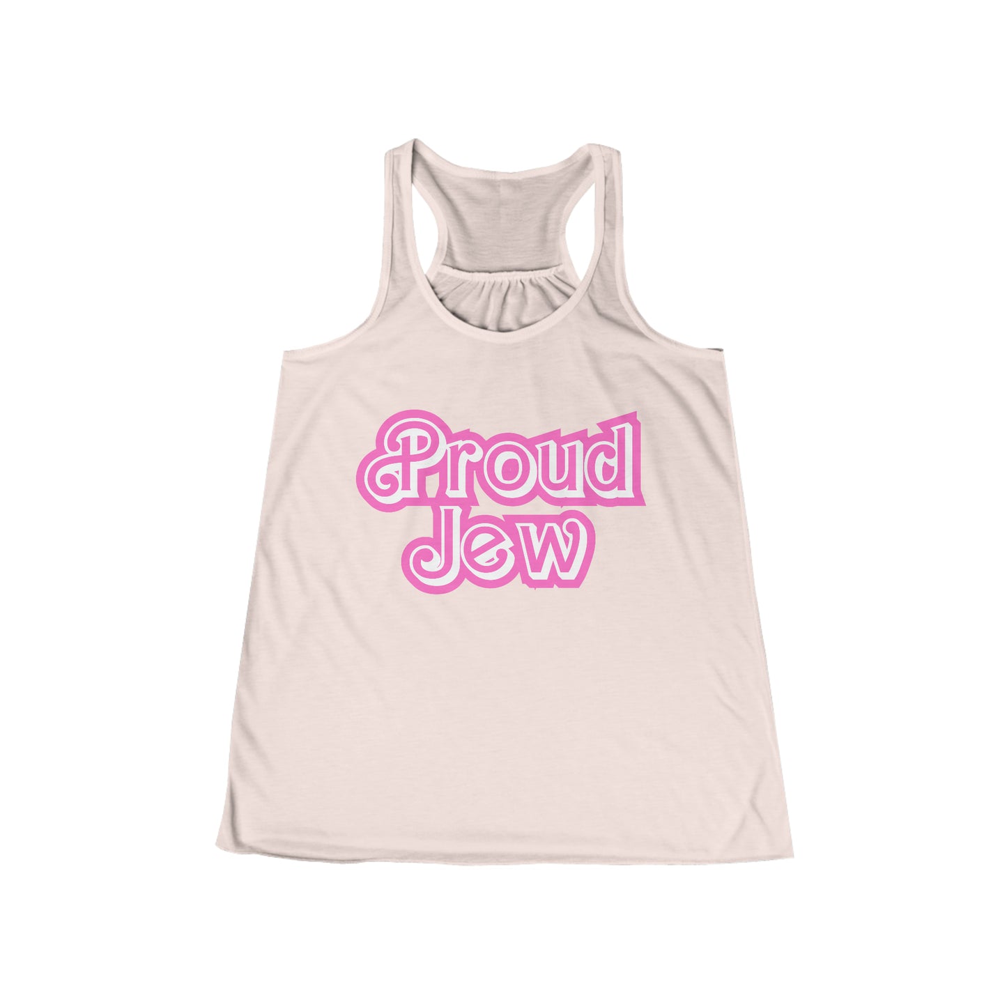 Proud Jew Flowy Racerback Tank