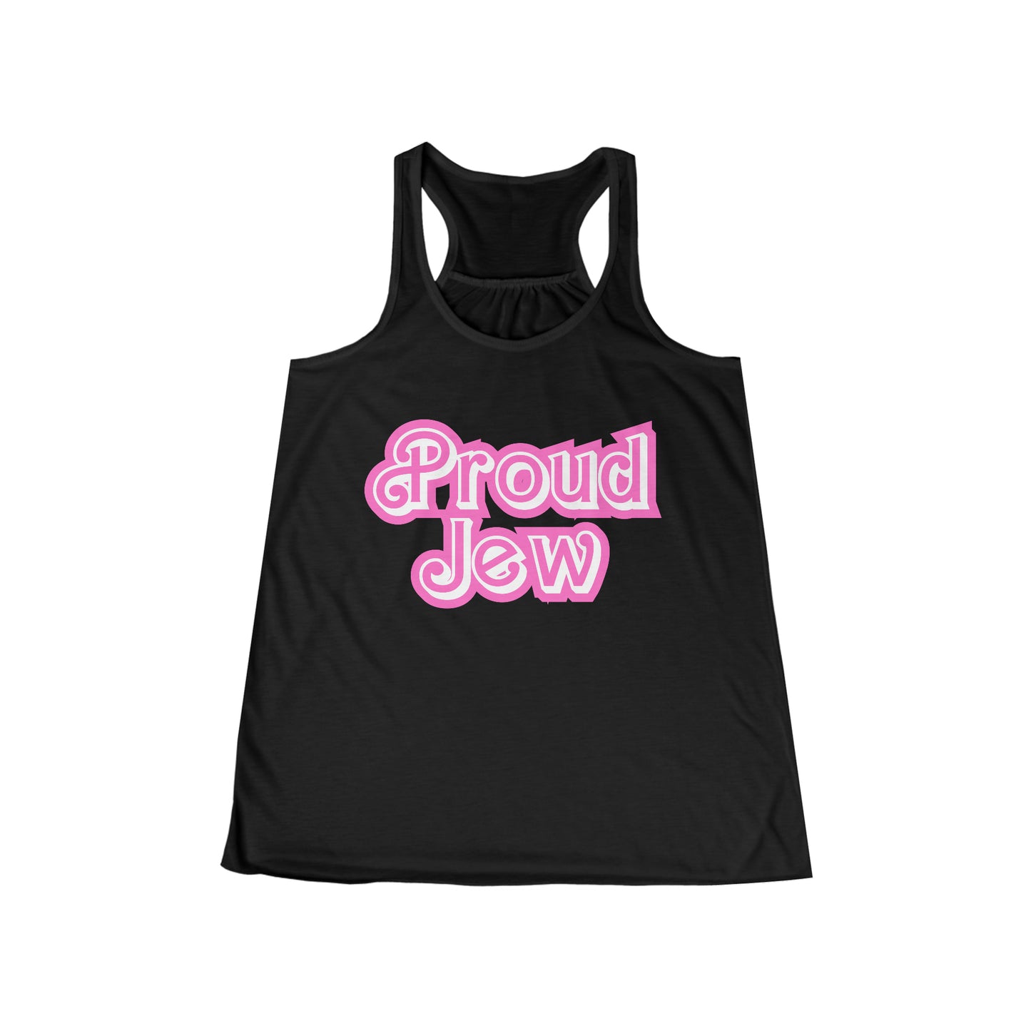 Proud Jew Flowy Racerback Tank