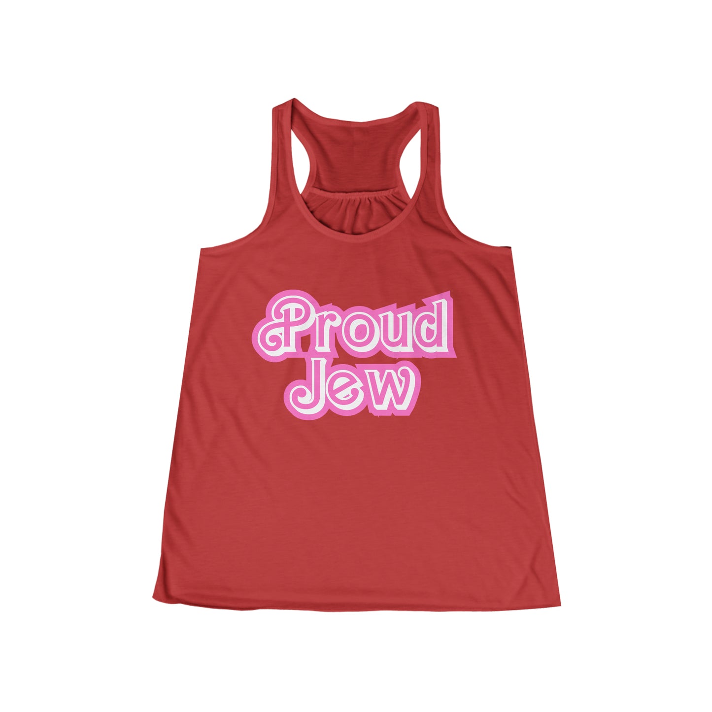 Proud Jew Flowy Racerback Tank