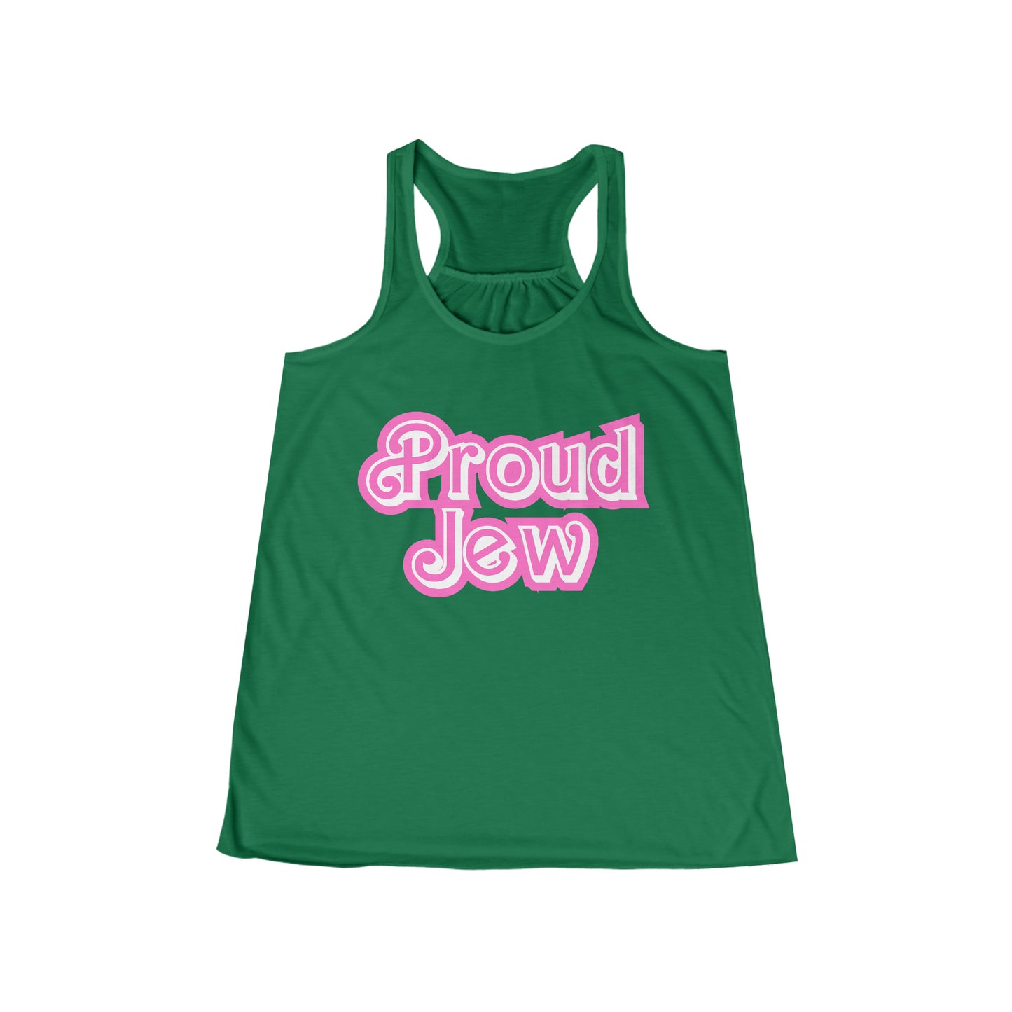 Proud Jew Flowy Racerback Tank