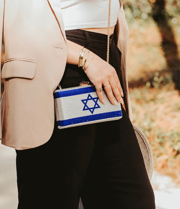 Israel Flag clutch