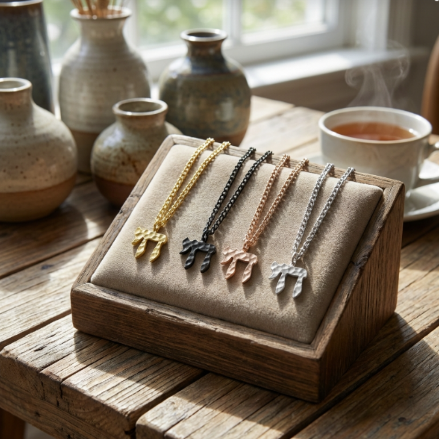 Hammered Chai Necklace