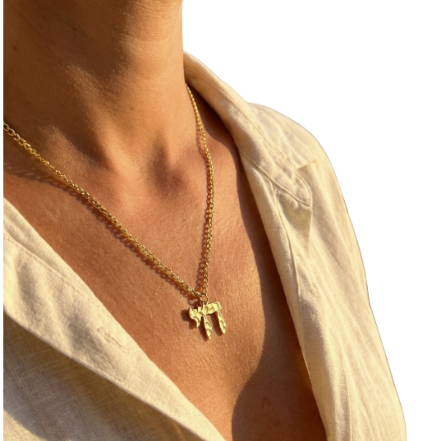 Hammered Chai Necklace