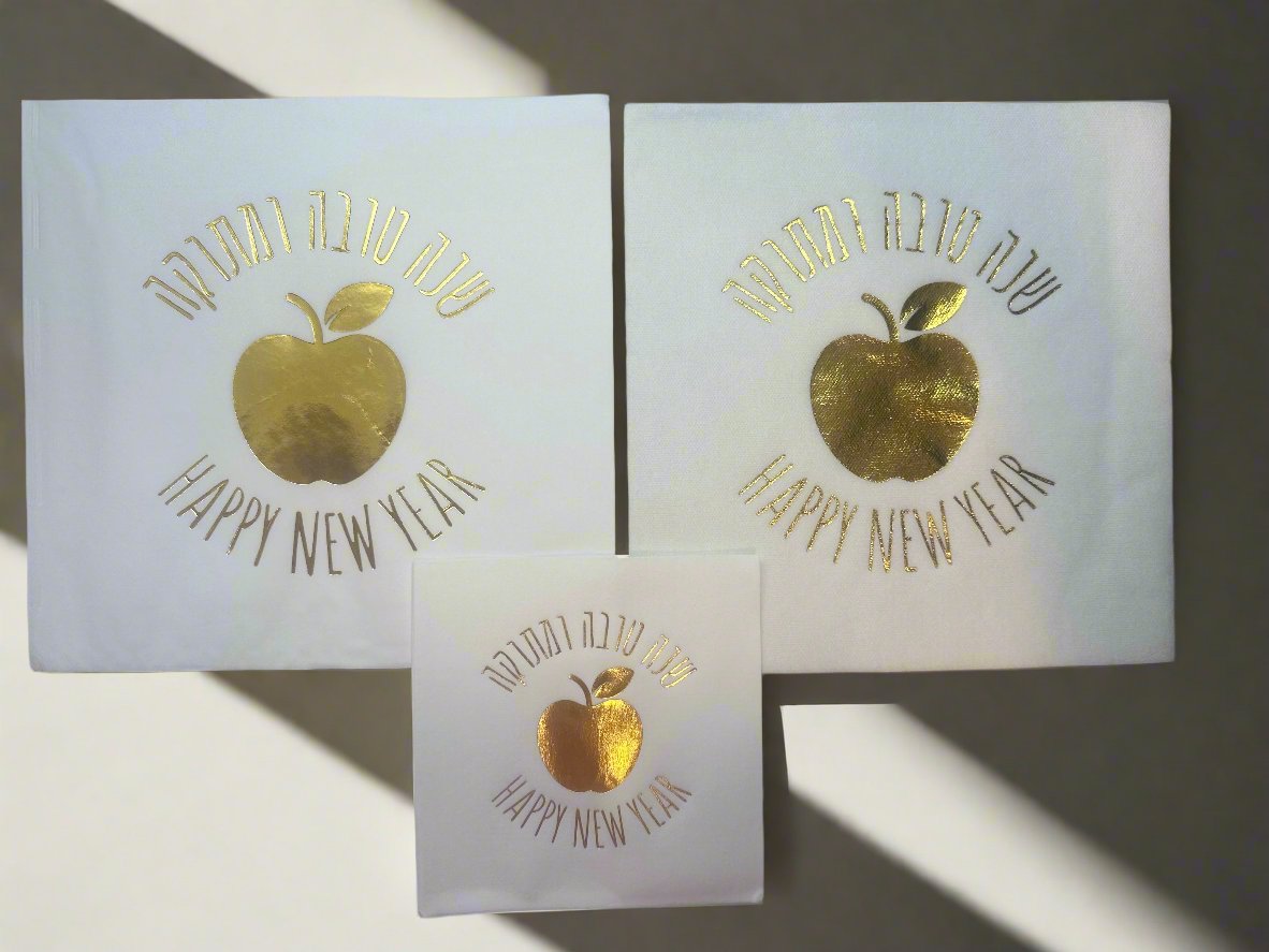 Gold Foiled Napkins for High Holidays