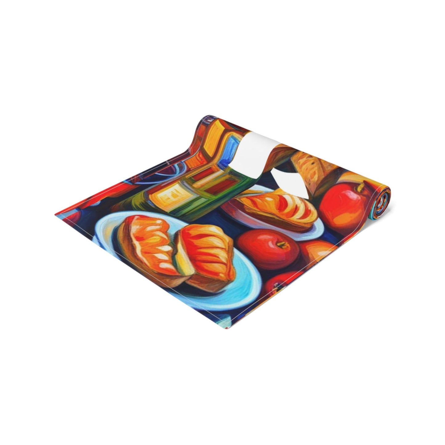 Rosh Hashana Table Runner | vibrant rosh hashana table decor