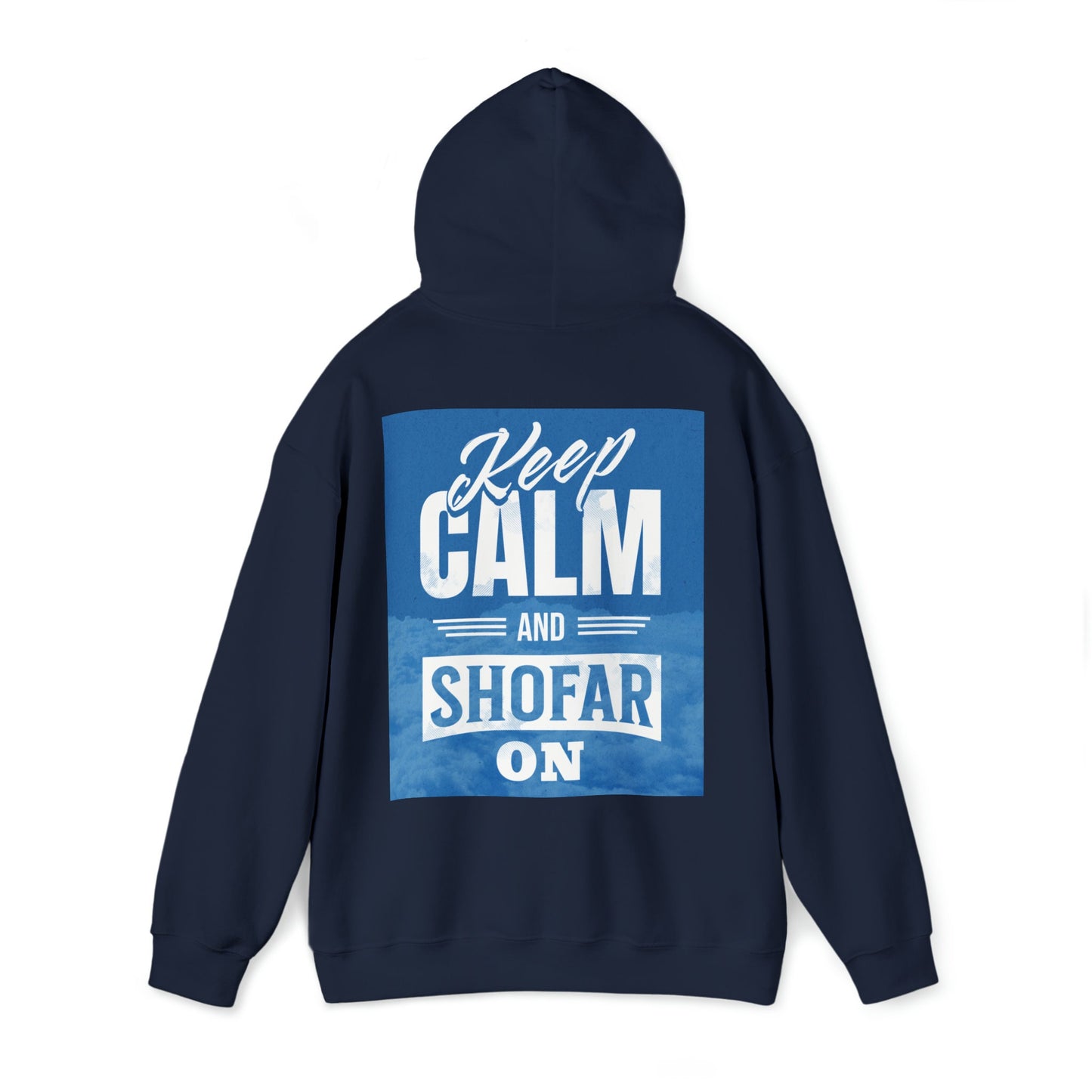 Keep Calm and Shofar On Sweatshirt - Rosh Hashanah Judaica Gift - Jewish Gift