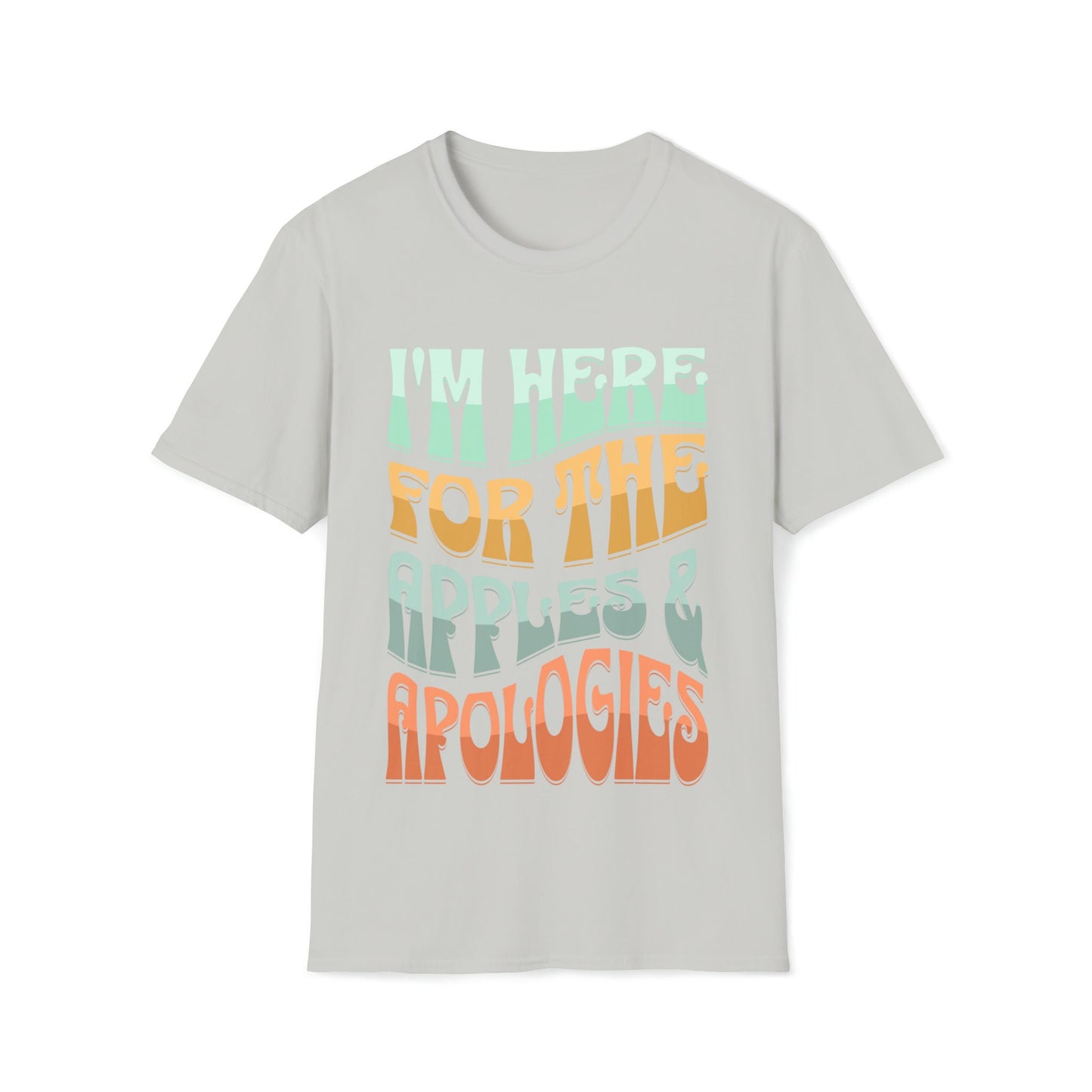 Rosh Hashanah Vintage Tshirt | Im Here for the Apples and Apologies | Unisex T-Shirt - Playful Design | shana tova shirt