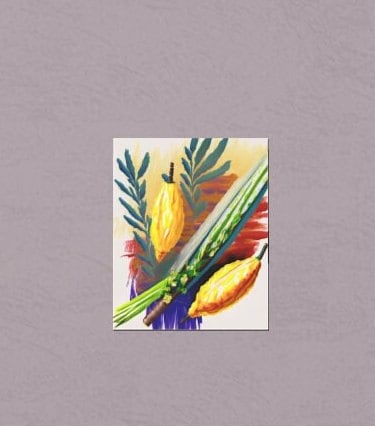 Sukkot Decor| Lulav and Etrog Silk Poster for Your Sukkah Decor| Sukkot poster | sukkot holiday