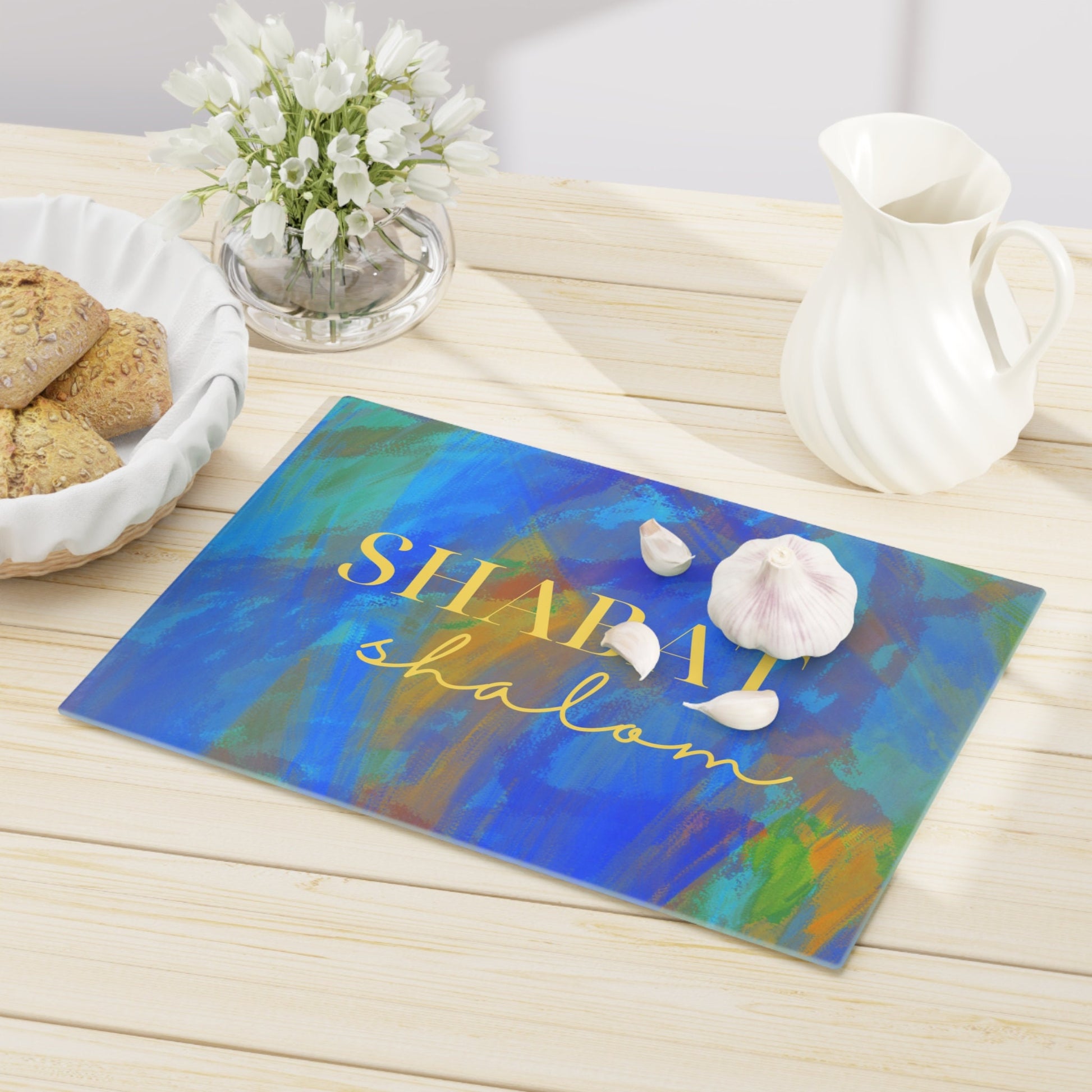 Shabbos Challah Board | CHALLAH BOARD Design | Shabbat Shalom | Judaica for Shabbat | Challah Tray Judaica|