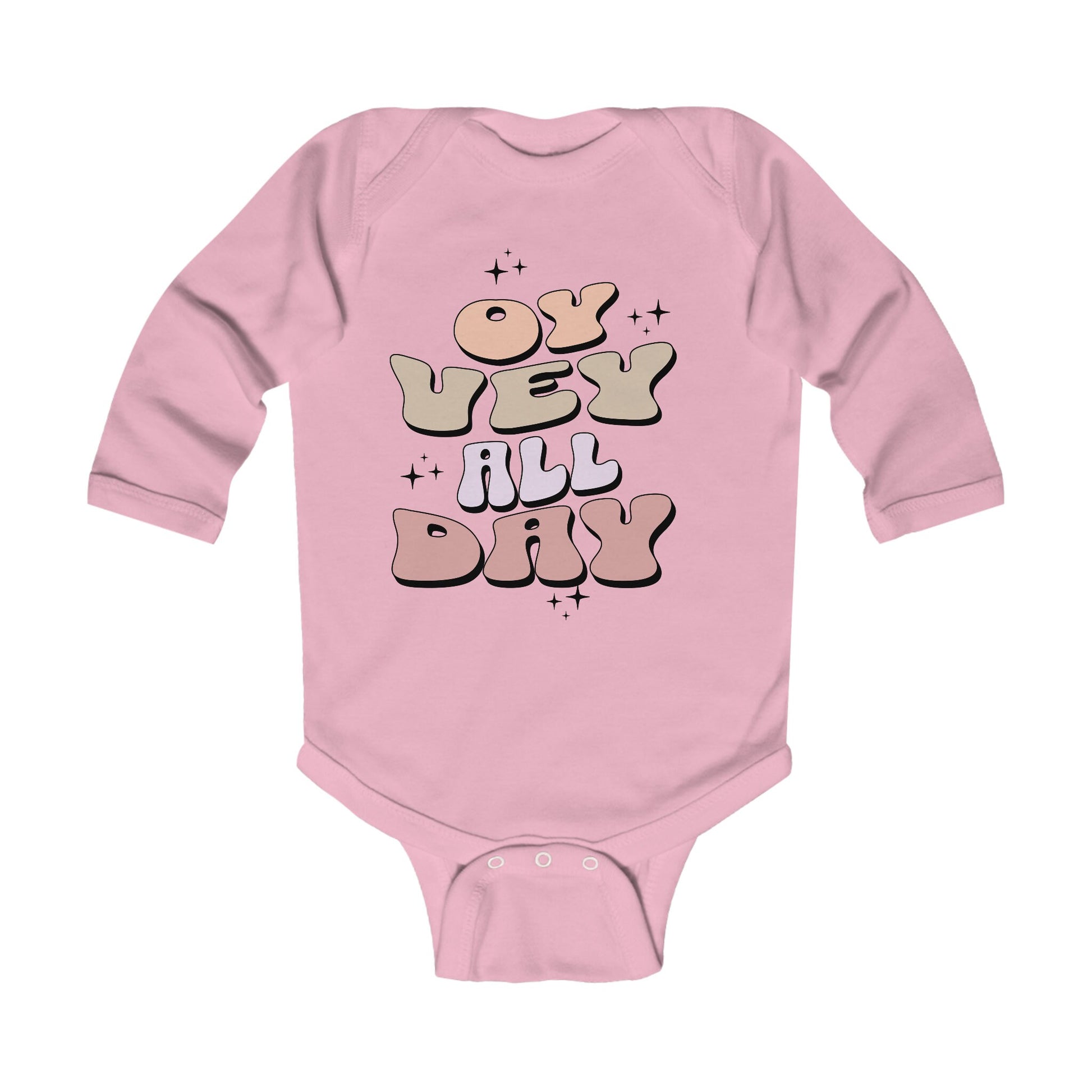 Oy Vey Infant Long Sleeve Bodysuit | Jewish baby humor | Yiddish humor baby