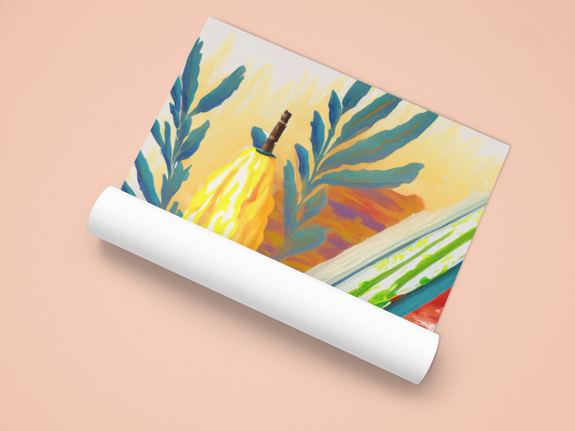 Sukkot Decor| Lulav and Etrog Silk Poster for Your Sukkah Decor| Sukkot poster | sukkot holiday