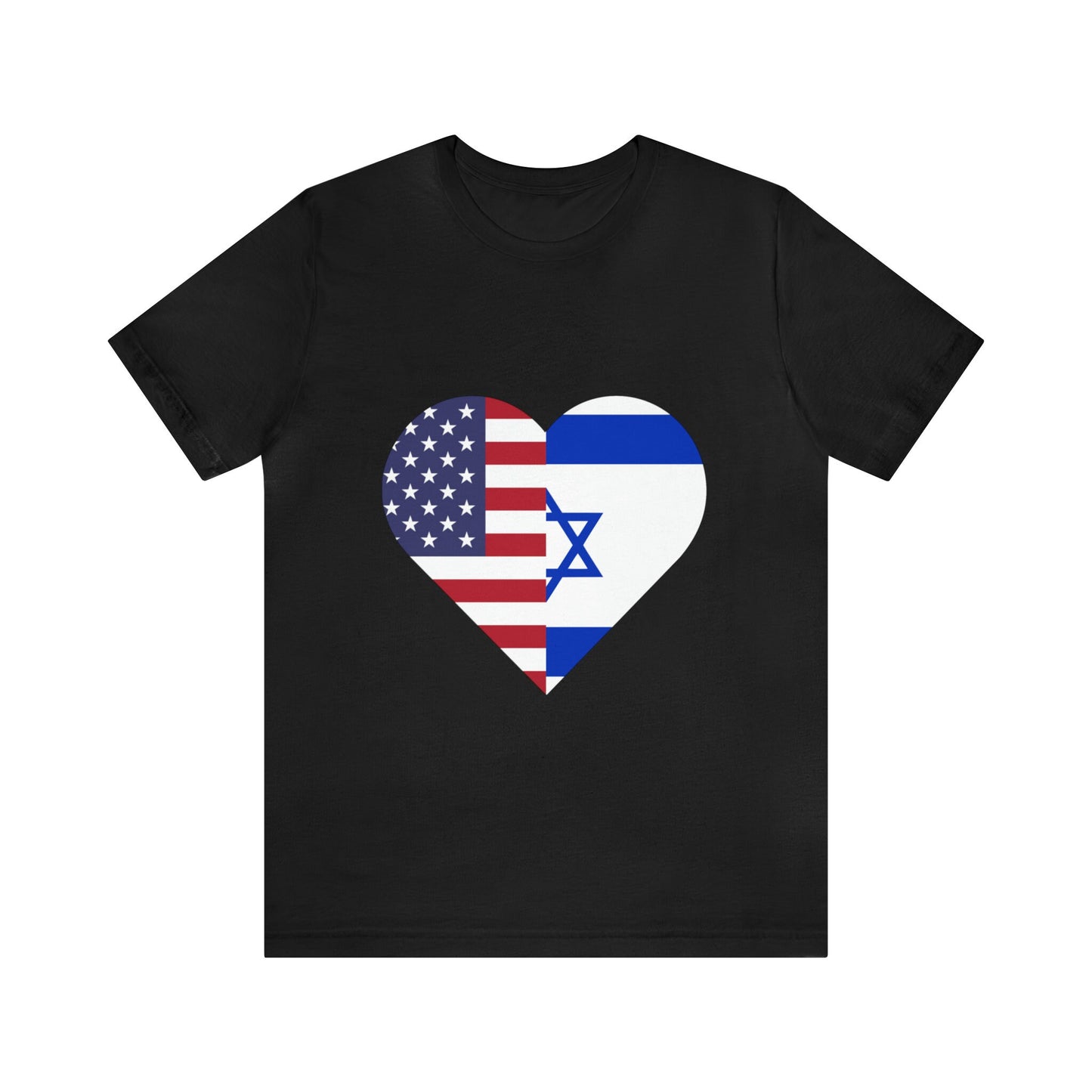 Israel and USA Flag Unisex Jersey Tee |