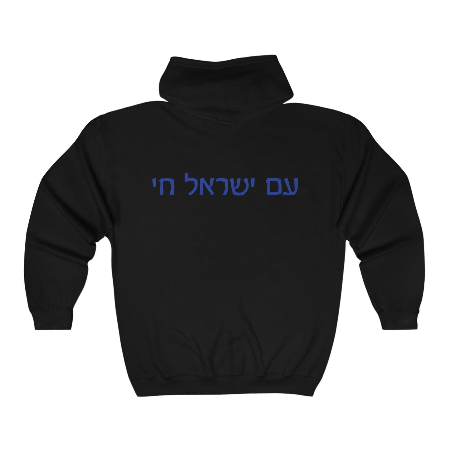 I Stand With Israel zip up, Jewish zip up sweatshirt, Israel and Hebrew, Jewish zip up, Israel support