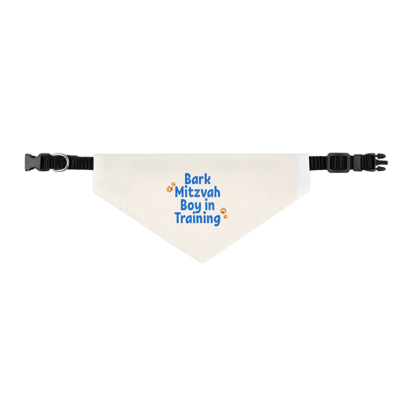 Paw-some Bark Mitzvah Boy Pet Bandana Collar - Jewish Gift, Chanukah Pet Accessory, Festive Jewish Pet Collar,