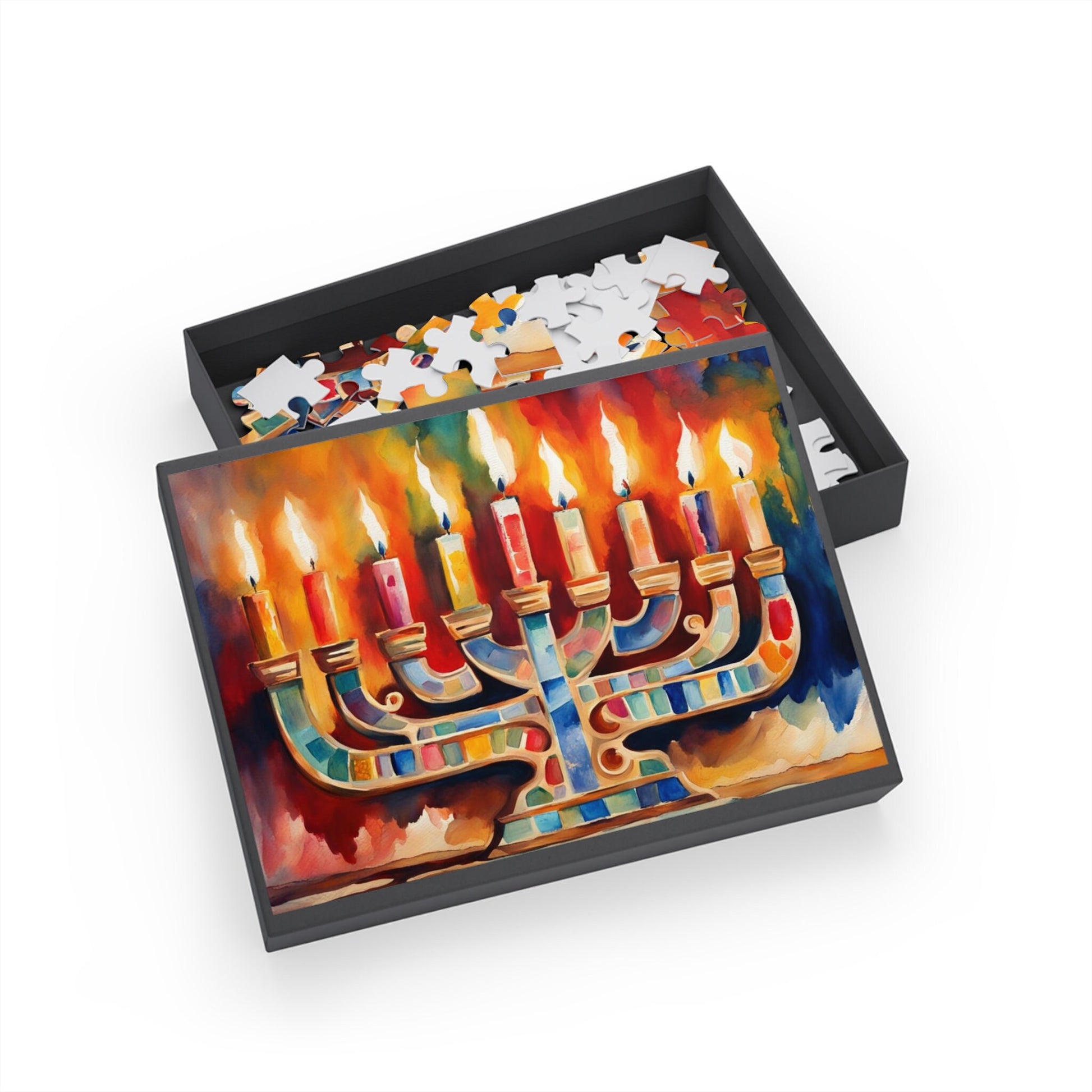 Chanukah puzzle, Hanukkah Gift, Happy Hanukkah, Jewish puzzle, Menorah puzzle, unique Jewish gift