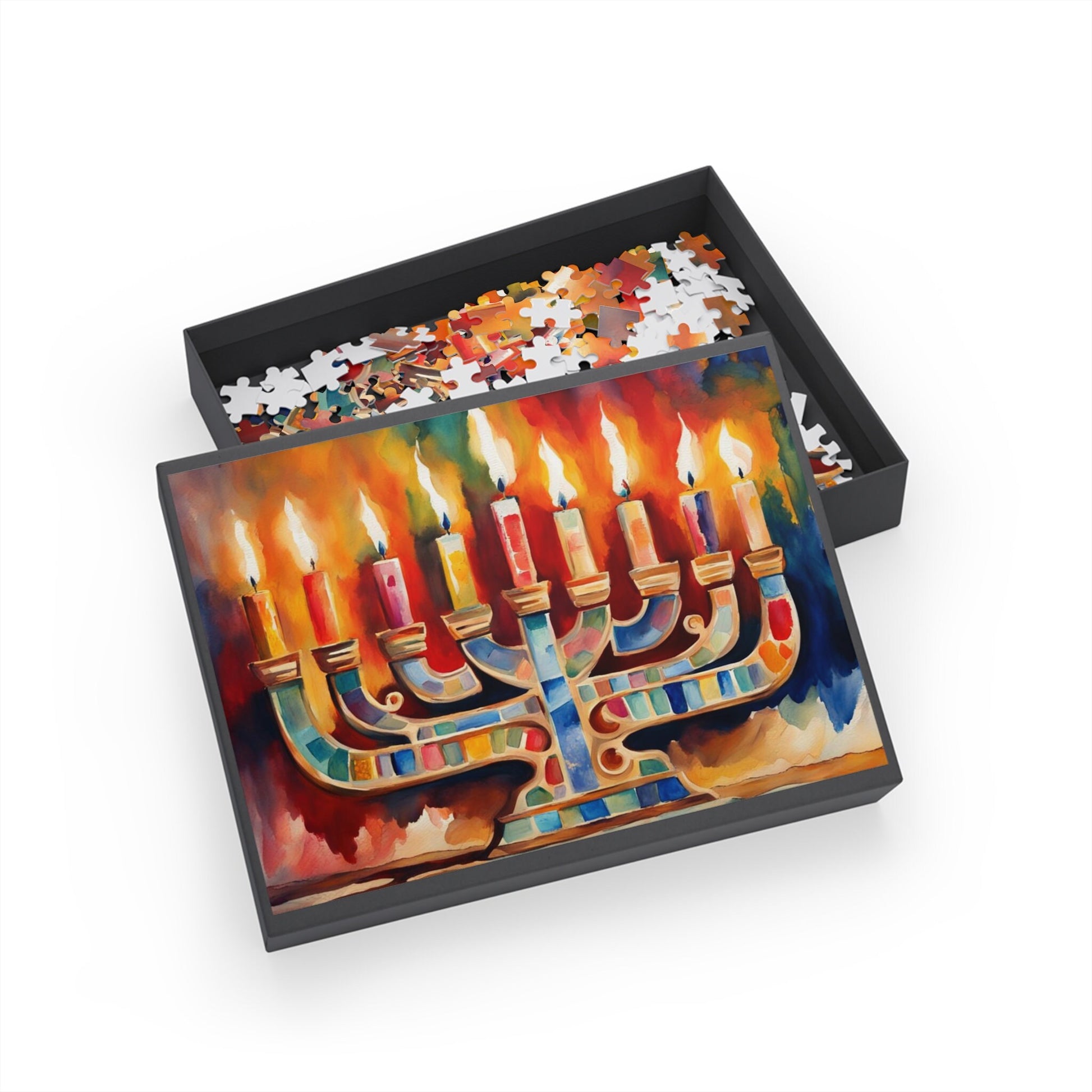 Chanukah puzzle, Hanukkah Gift, Happy Hanukkah, Jewish puzzle, Menorah puzzle, unique Jewish gift