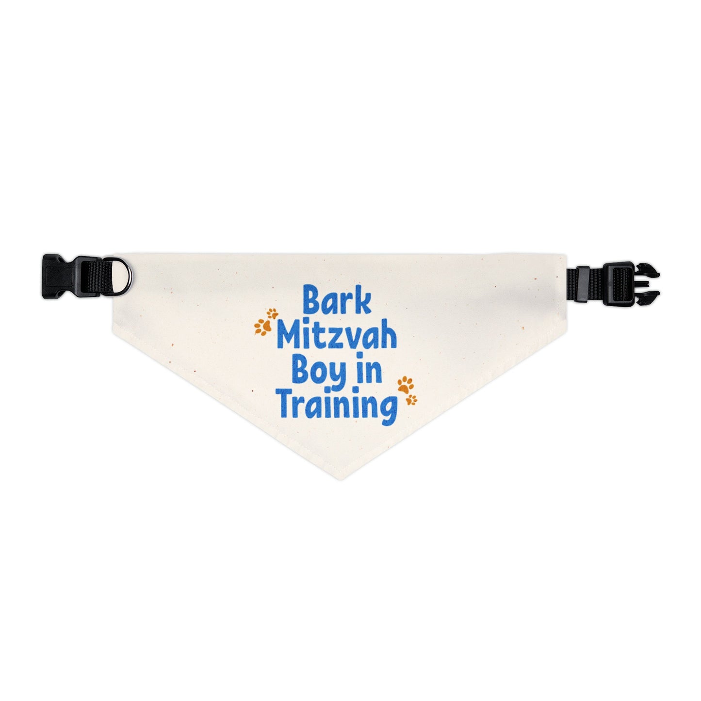 Paw-some Bark Mitzvah Boy Pet Bandana Collar - Jewish Gift, Chanukah Pet Accessory, Festive Jewish Pet Collar,