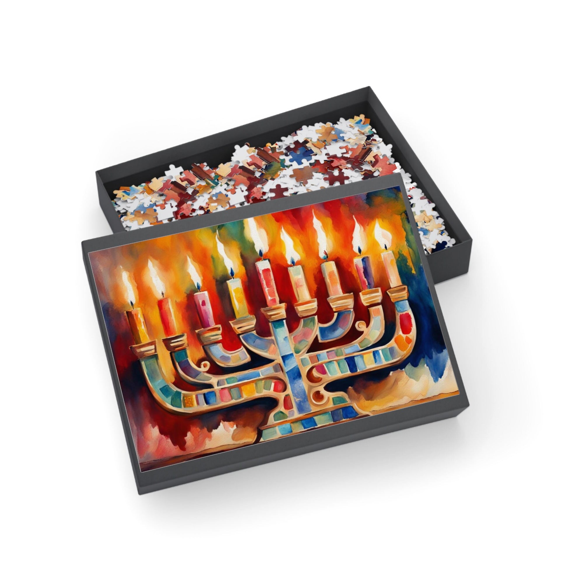 Chanukah puzzle, Hanukkah Gift, Happy Hanukkah, Jewish puzzle, Menorah puzzle, unique Jewish gift