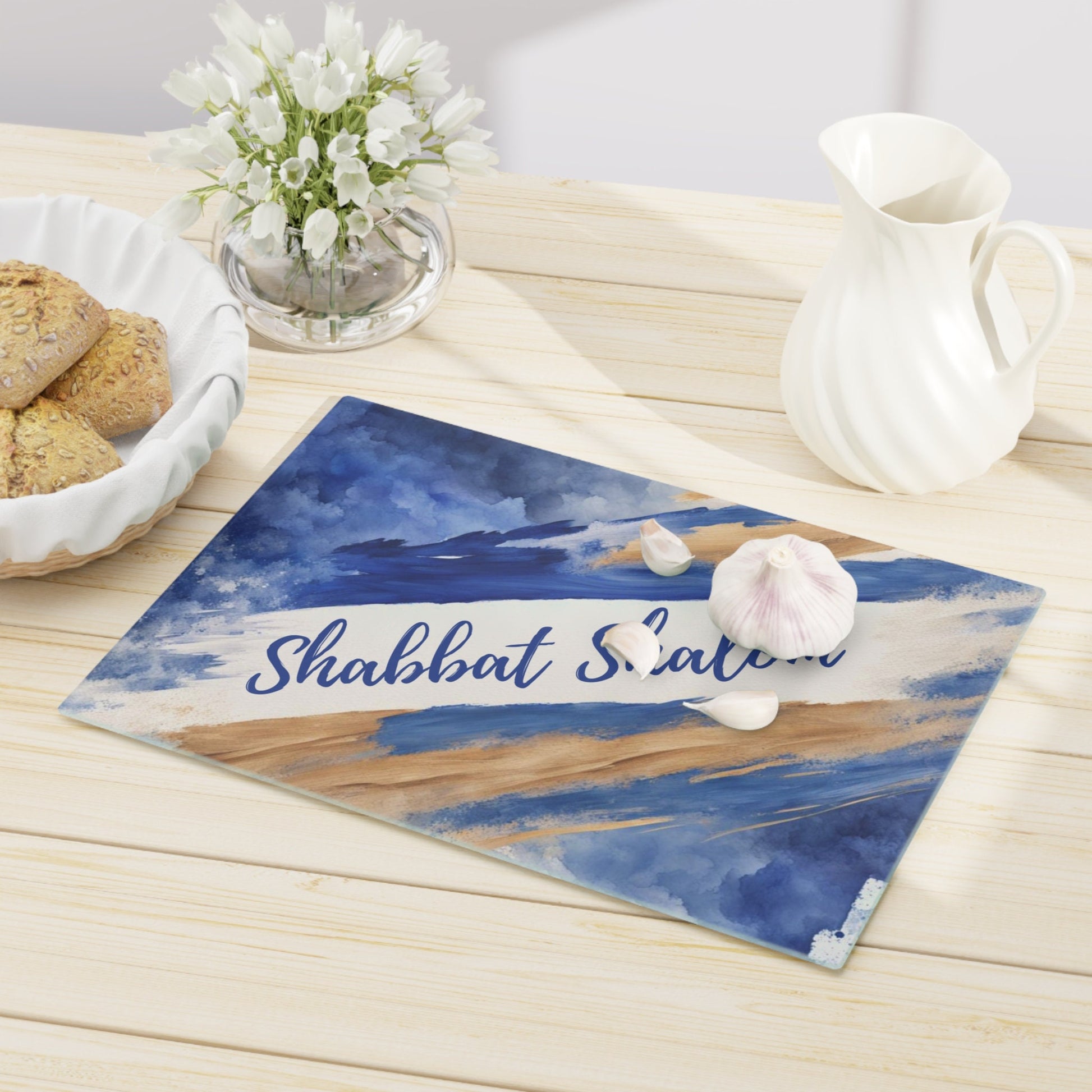 Shabbos Challah Board | CHALLAH BOARD Design | Shabbat Shalom | Judaica for Shabbat | Challah Tray Judaica|