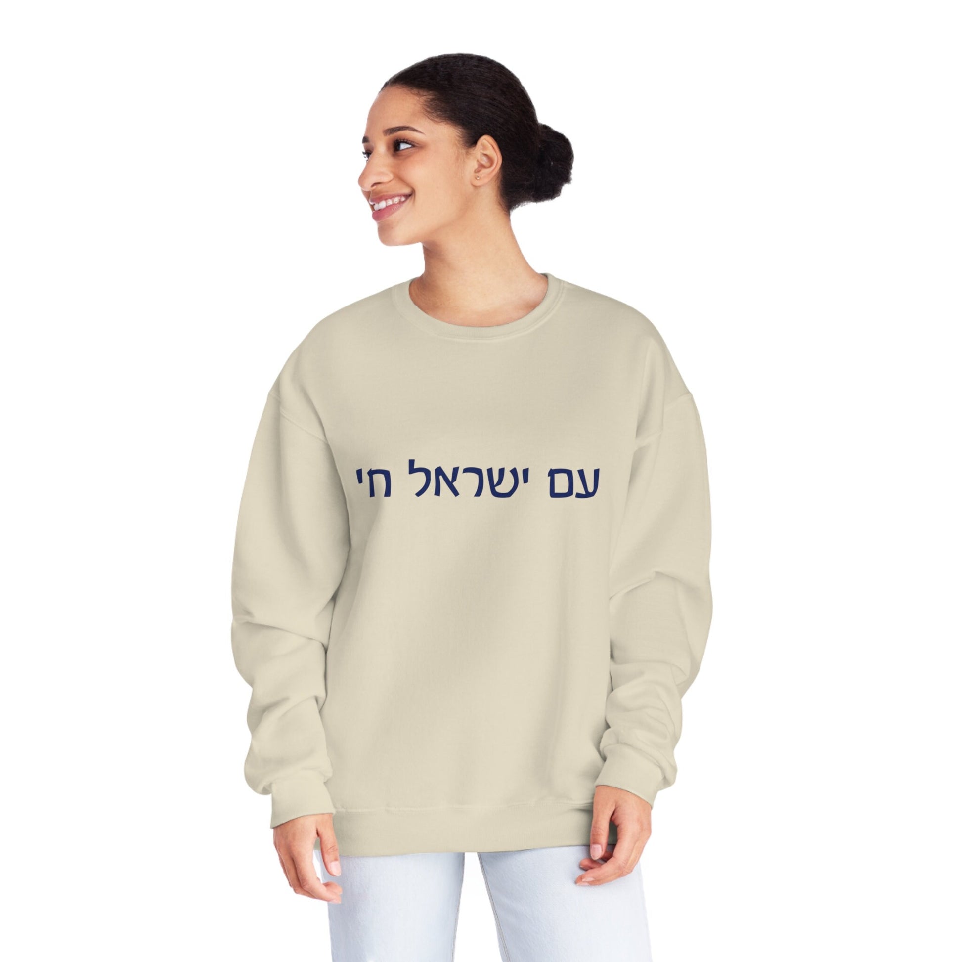 Am Yisrael Chai Sweatshirt - Jewish Pride, Israel Support, Jewish gift, Judaica, Hebrew sweatshirt