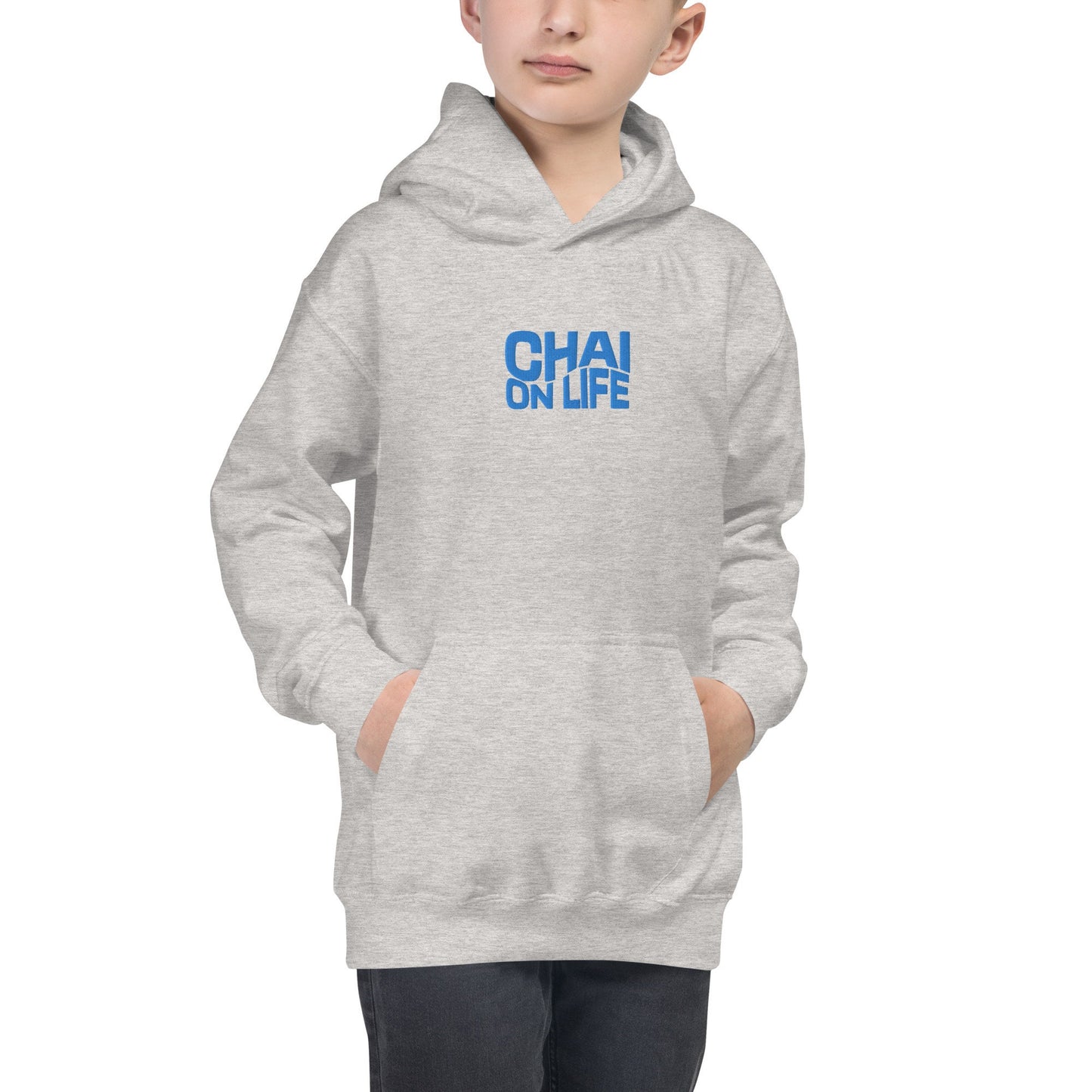 Judaica Chai on Life Kids Sweatshirt, Jewish Kids Hoodie, Chai on life sweatshirt, Unique Jewish child sweatshirt