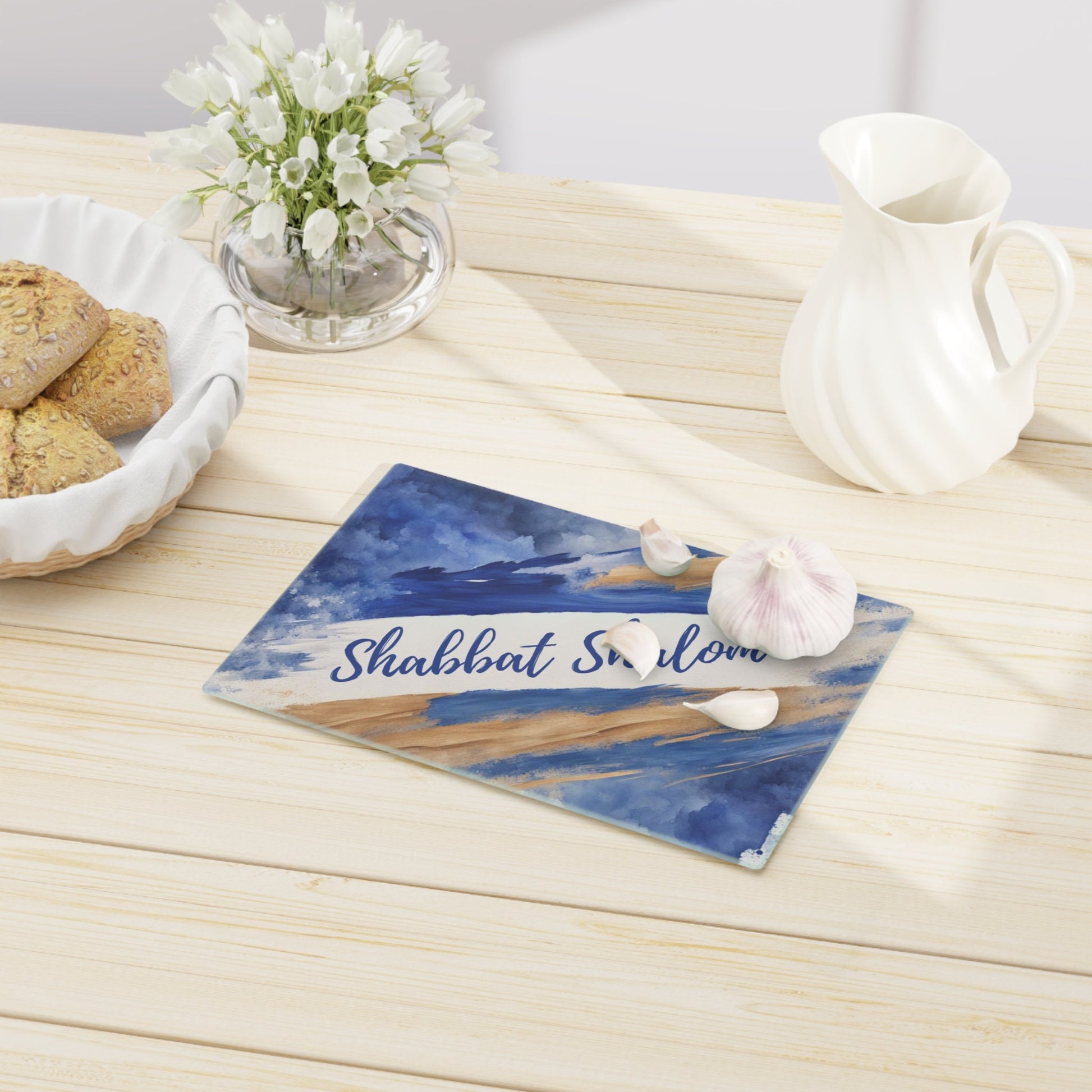 Shabbos Challah Board | CHALLAH BOARD Design | Shabbat Shalom | Judaica for Shabbat | Challah Tray Judaica|