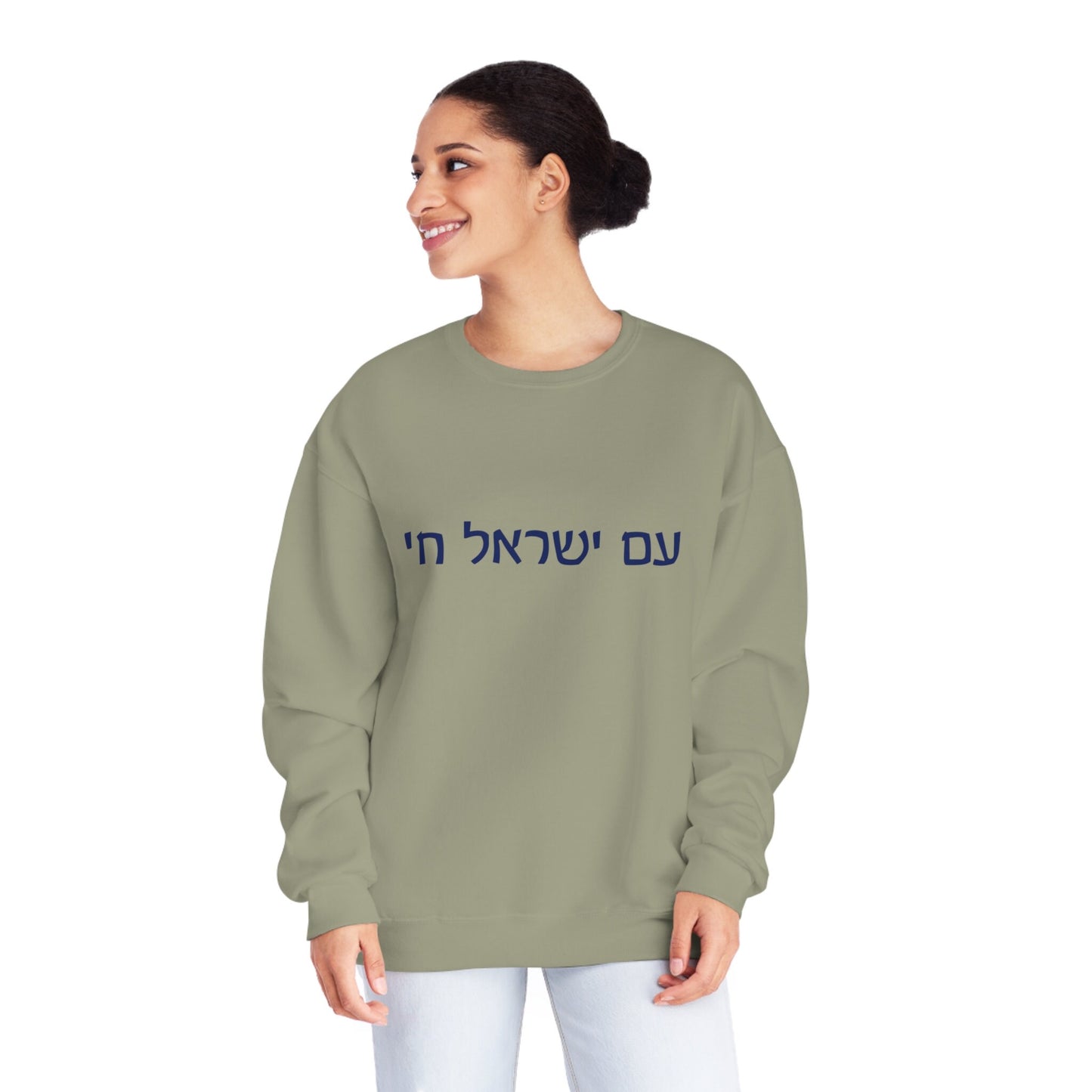 Am Yisrael Chai Sweatshirt - Jewish Pride, Israel Support, Jewish gift, Judaica, Hebrew sweatshirt