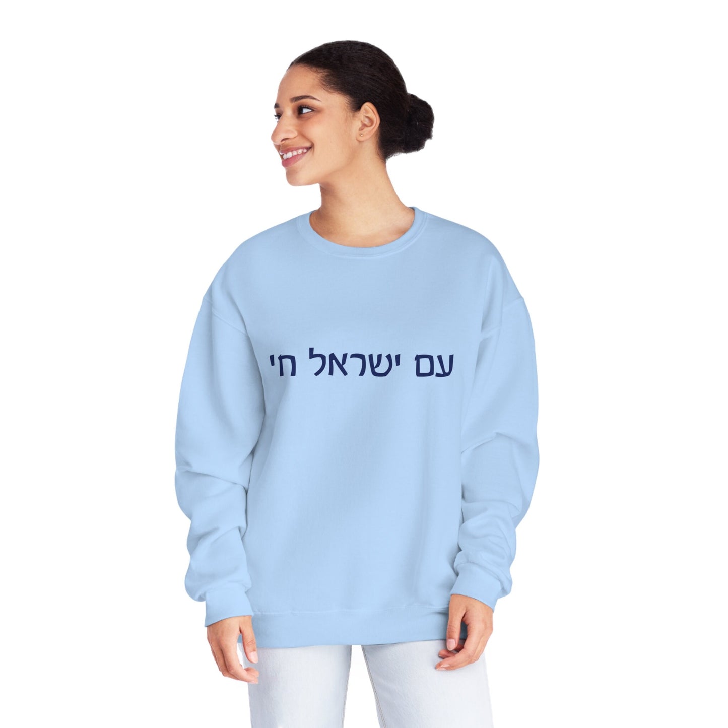 Am Yisrael Chai Sweatshirt - Jewish Pride, Israel Support, Jewish gift, Judaica, Hebrew sweatshirt