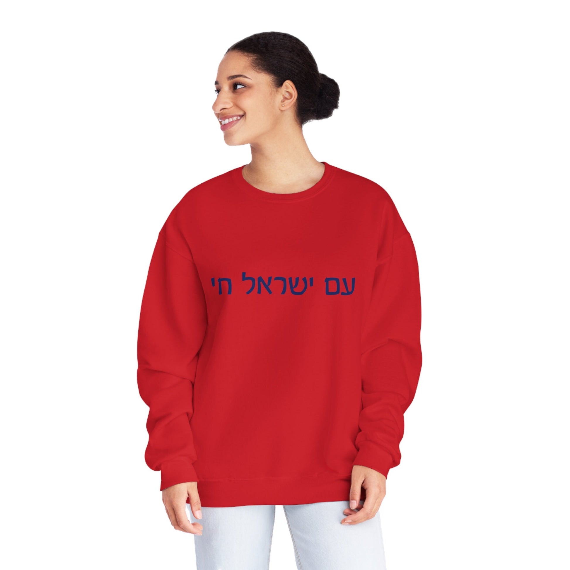 Am Yisrael Chai Sweatshirt - Jewish Pride, Israel Support, Jewish gift, Judaica, Hebrew sweatshirt