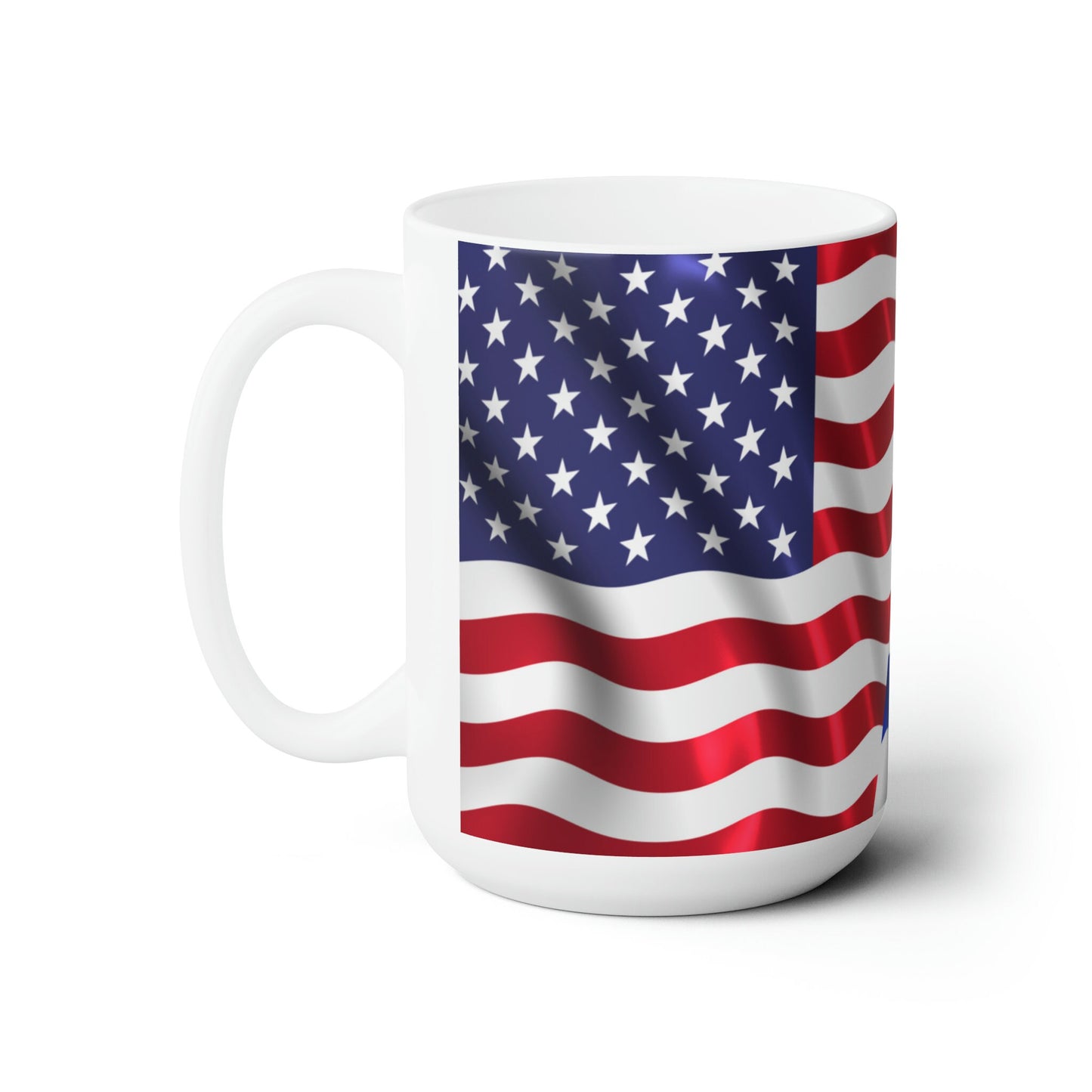 Israel and American flag mug