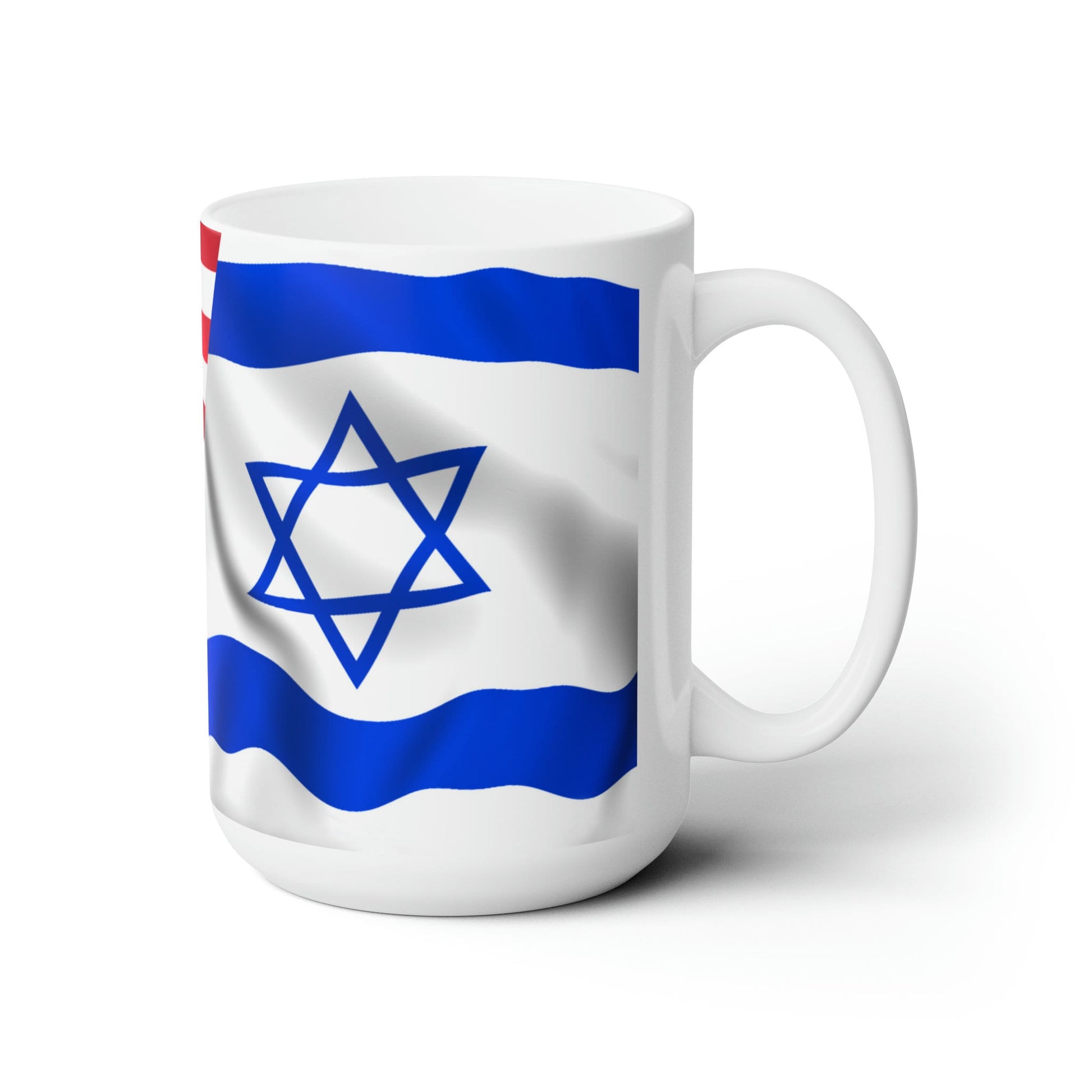 Israel and American flag mug