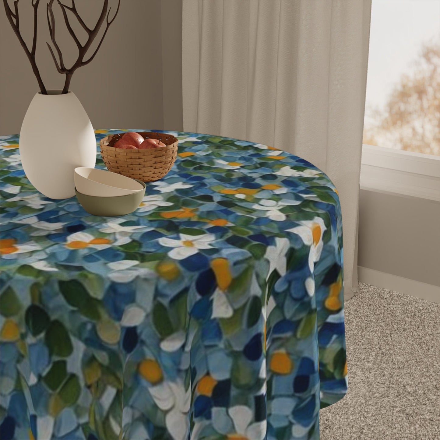 Shavuot Flower Tablecloth