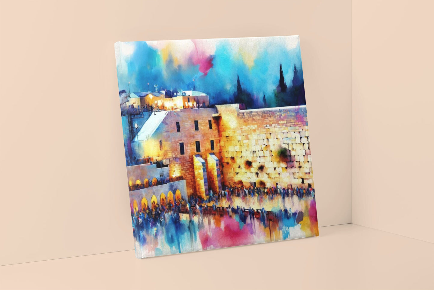 Jewish Wall art, Kotel wall, Western wall art, Israel art, Judaica gift