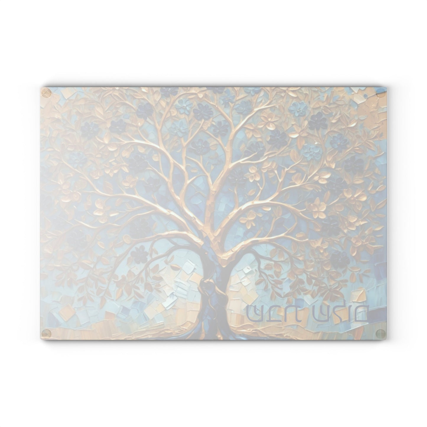 Challah Board – Shabbos Shabbat Tray with Shalom Hebrew, Tempered Glass Jewish Wedding Gift, Judaica for Shabbat Table