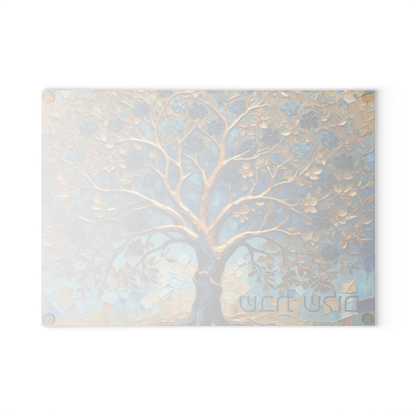 Challah Board – Shabbos Shabbat Tray with Shalom Hebrew, Tempered Glass Jewish Wedding Gift, Judaica for Shabbat Table