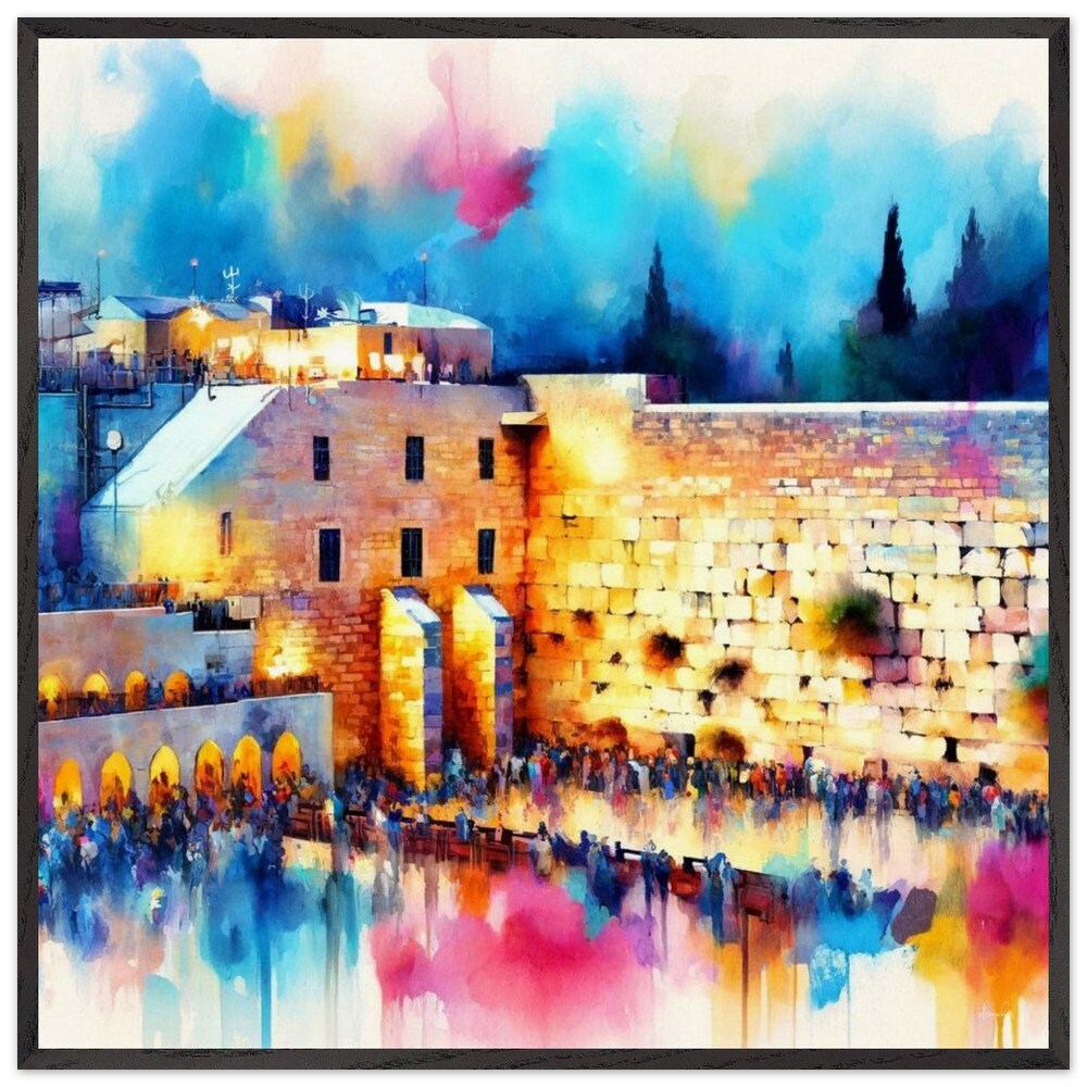 Jewish Wall art, Kotel wall, Western wall art, Israel art, Judaica gift