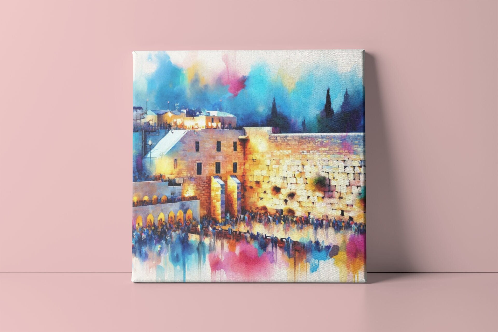 Jewish Wall art, Kotel wall, Western wall art, Israel art, Judaica gift